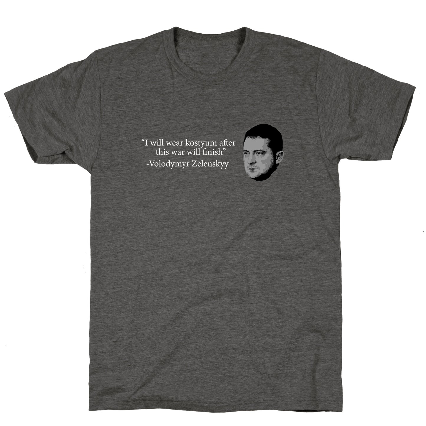 Zelensky Trump Costume Quote Unisex Triblend Tee