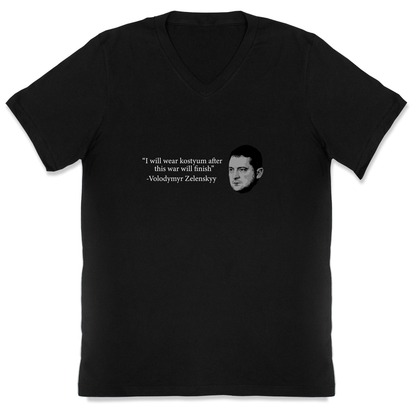 Zelensky Trump Costume Quote V-Neck