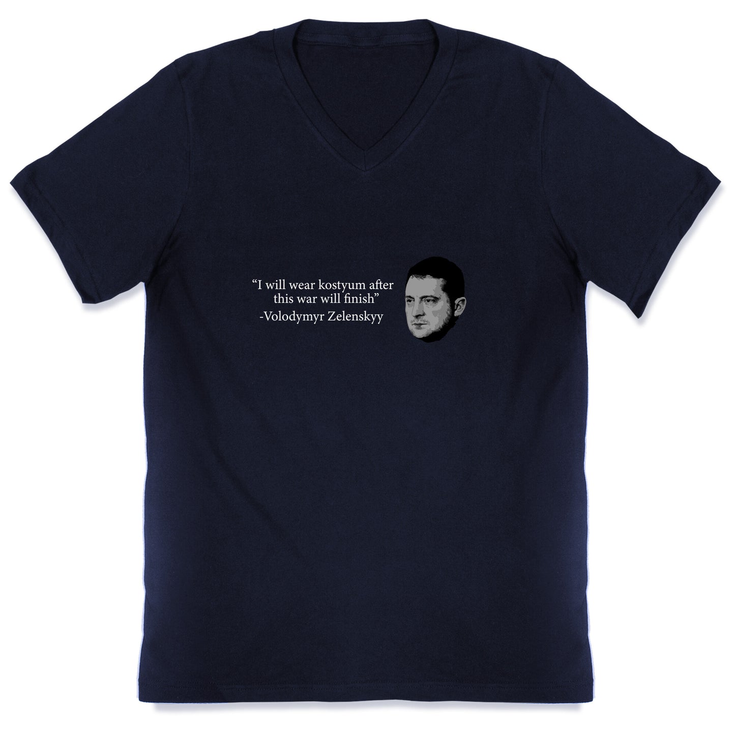 Zelensky Trump Costume Quote V-Neck