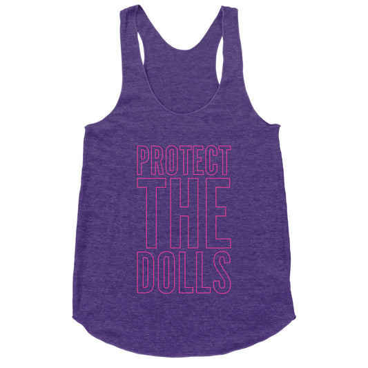 Protect The Dolls Trans Rights Racerback Tank