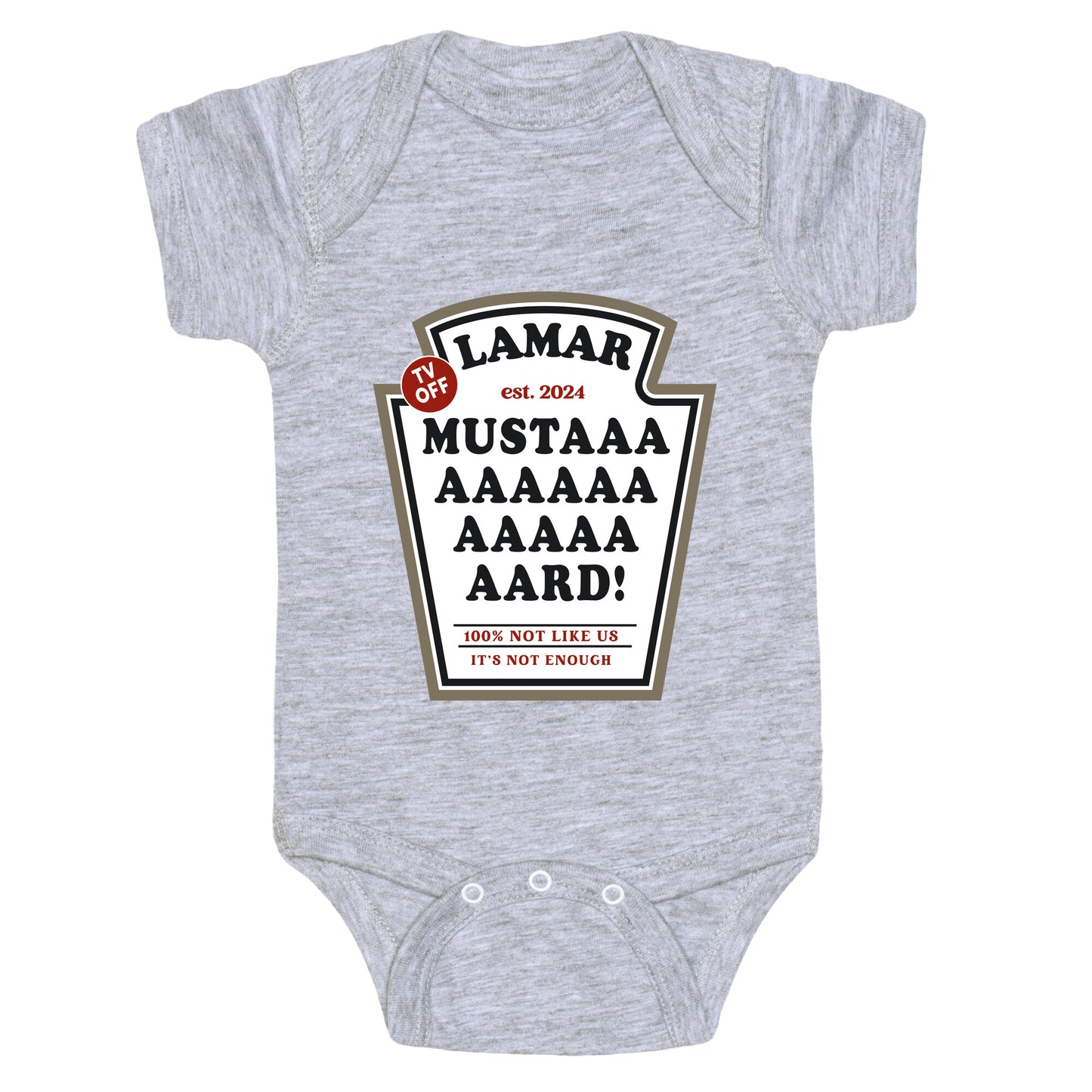 Kendrick Mustard TV Off Baby One-Piece