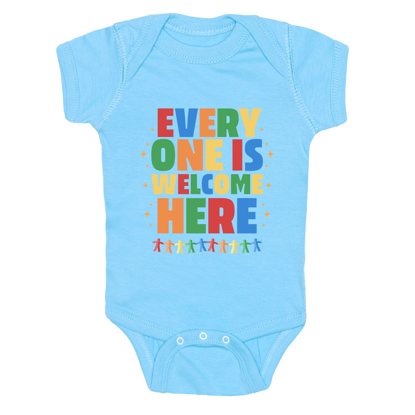 Everyone Is Welcome Here Baby One-Piece