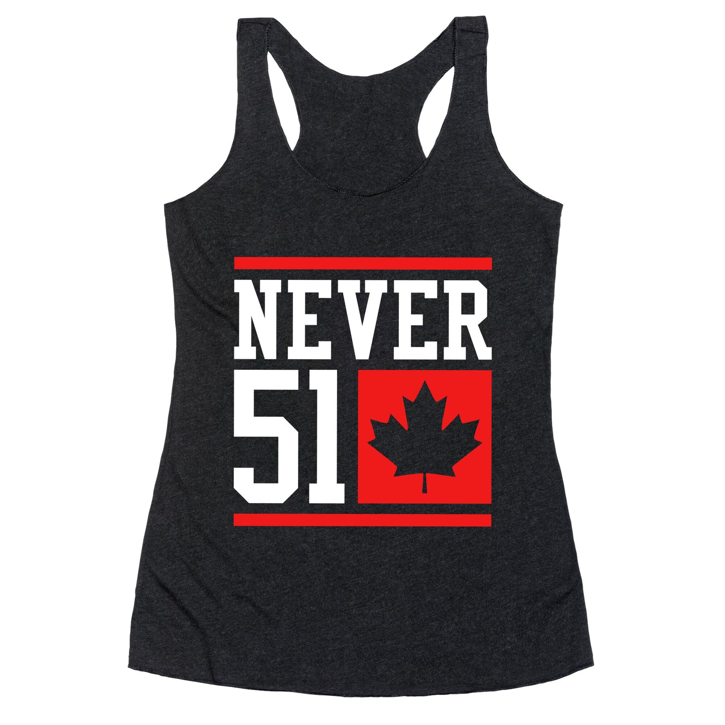 Never 51 Elbows Up Racerback Tank