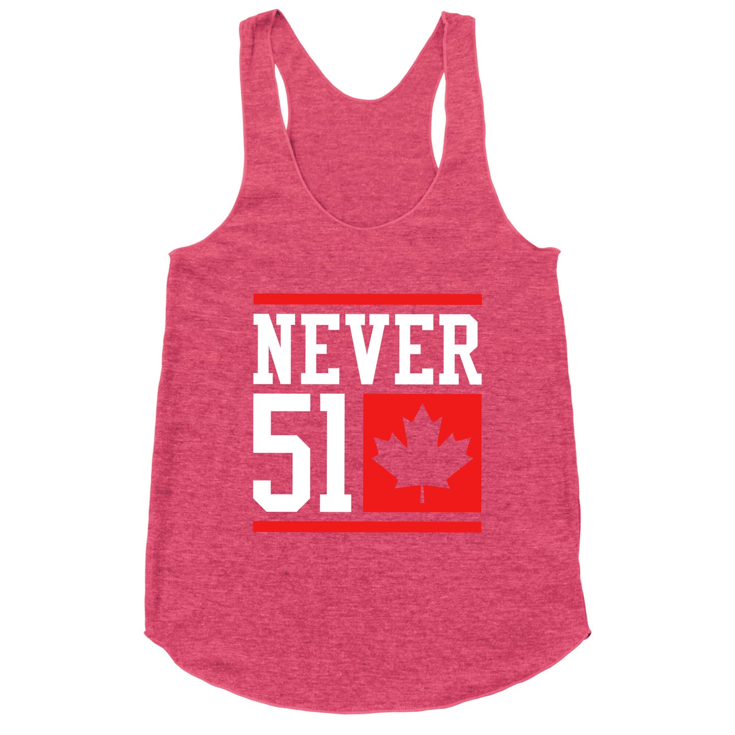 Never 51 Elbows Up Racerback Tank