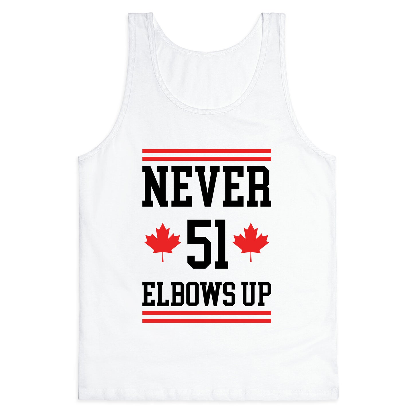 Elbows Up Never 51 Tank Top