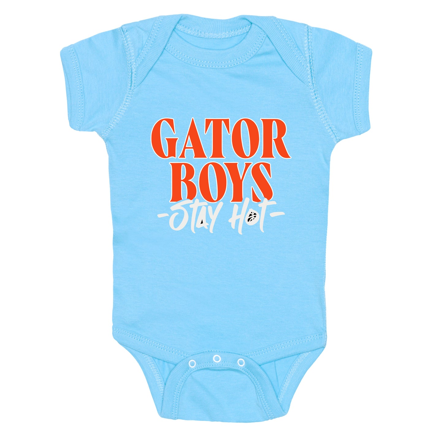Gator Boys Stay Hot Florida Basketball Baby One-Piece