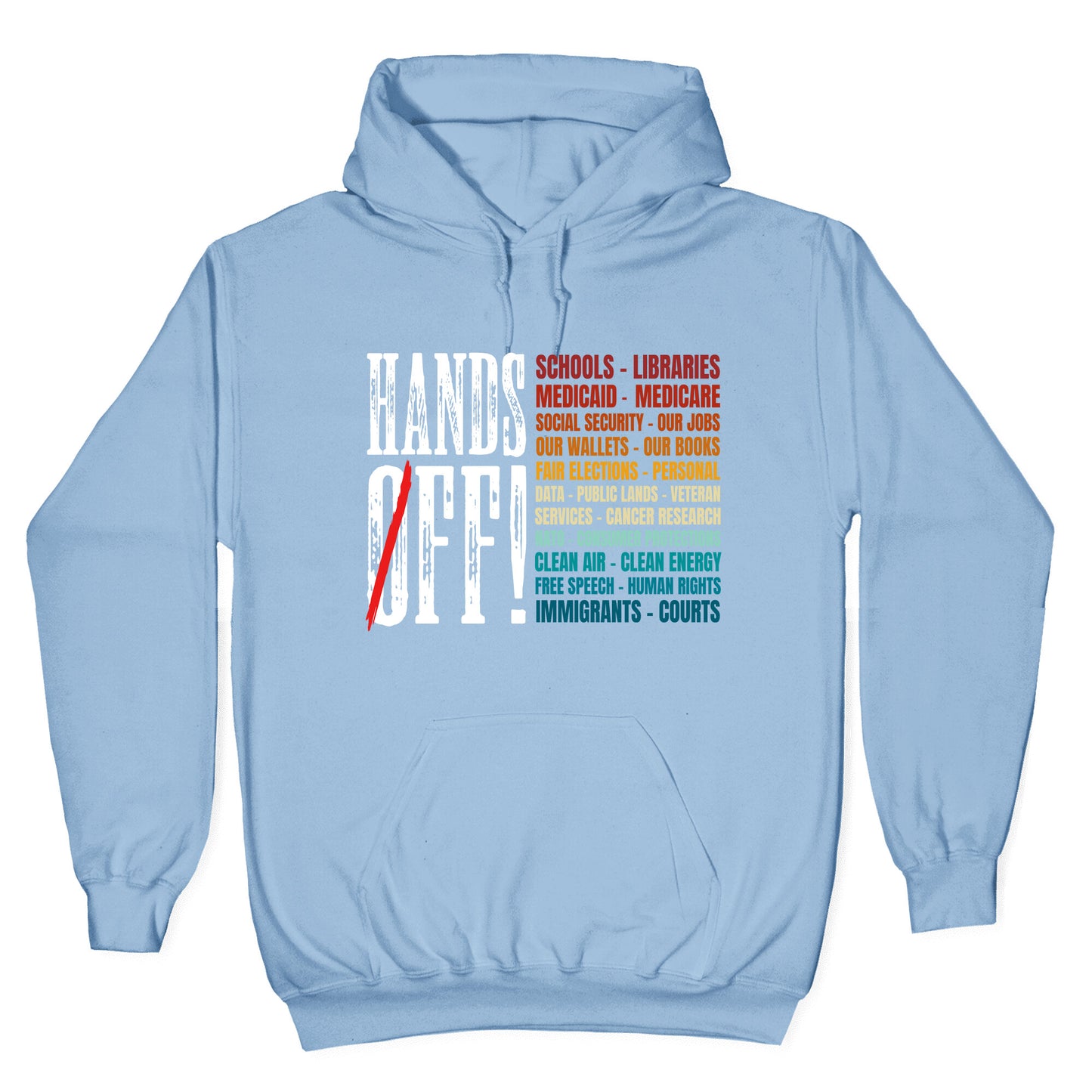 Hands Off Trump Protest Hoodie