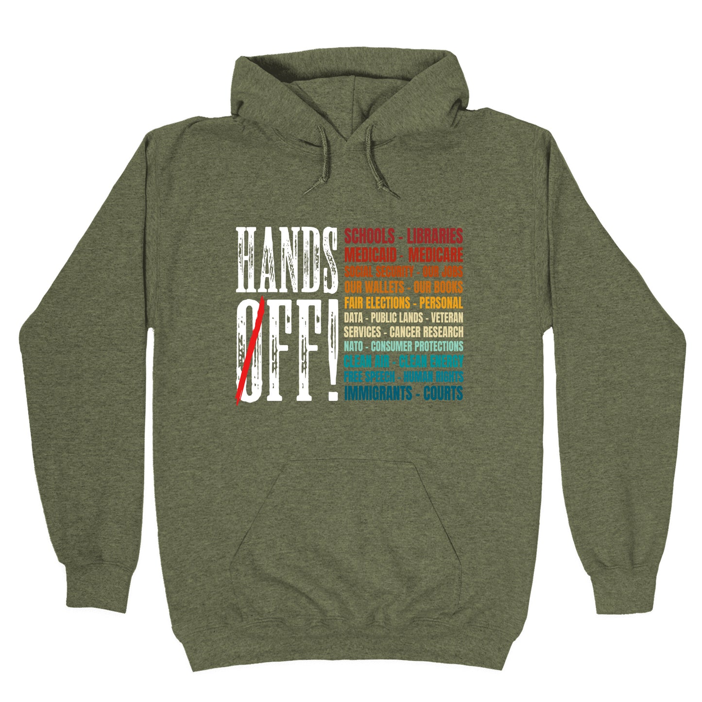 Hands Off Trump Protest Hoodie