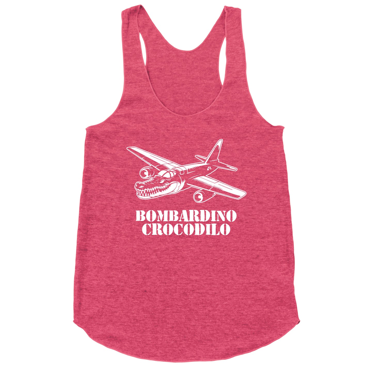Bombardino Crocodilo Racerback Tank