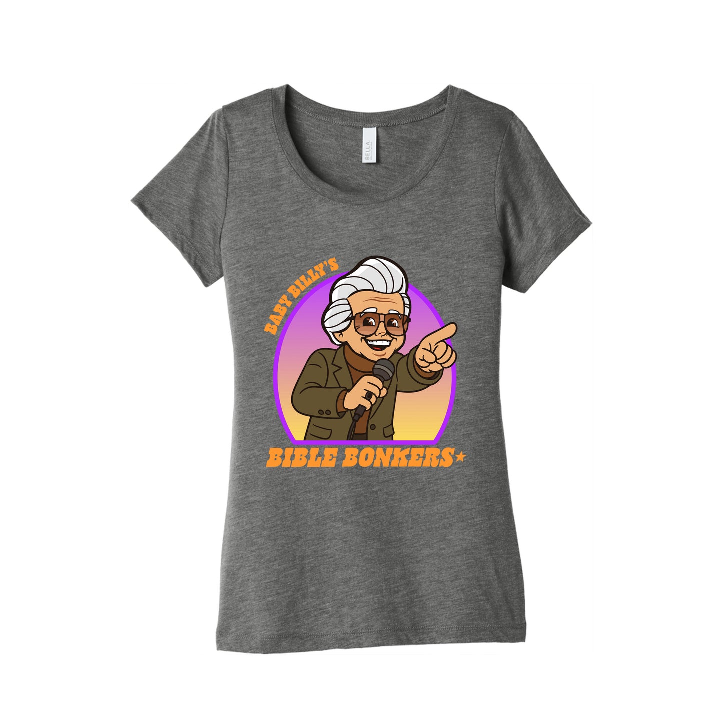 Baby Billy Bible Bonkers Womens Triblend Tee