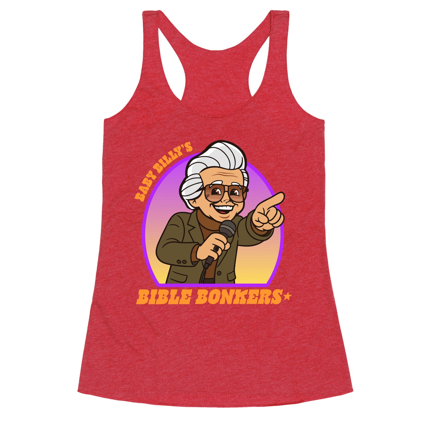 Baby Billy Bible Bonkers Racerback Tank