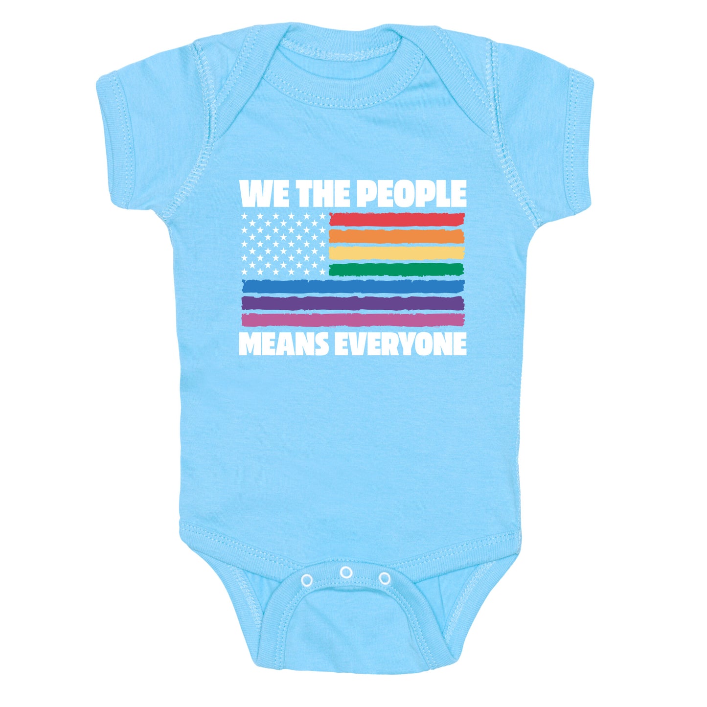 Rainbow Flag We The People Baby One-Piece