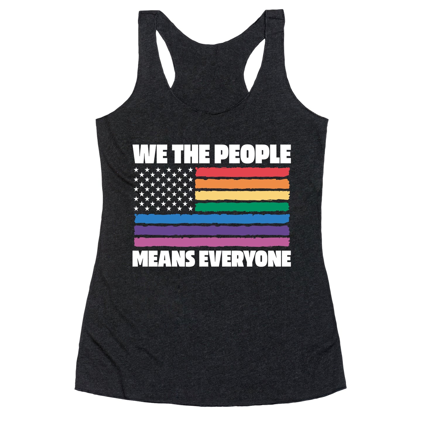 Rainbow Flag We The People Racerback Tank