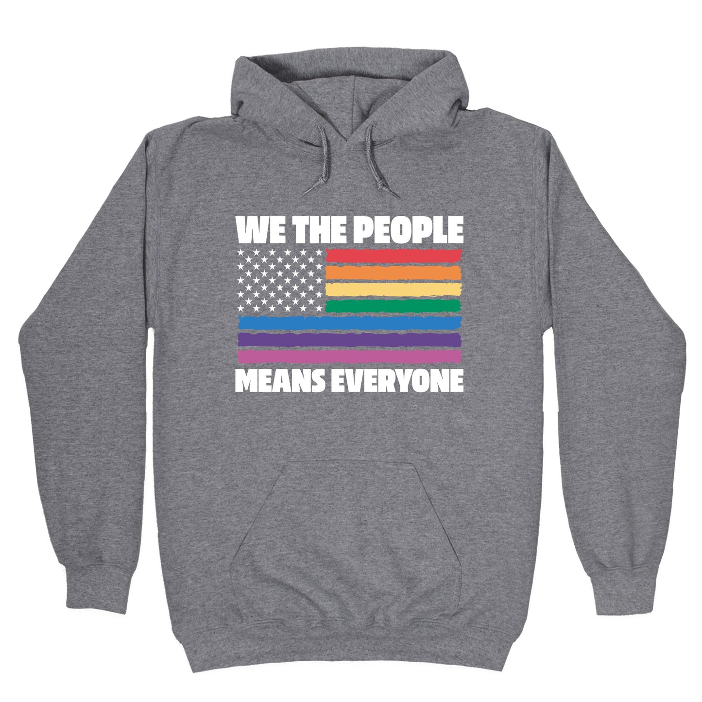 Rainbow Flag We The People Hoodie