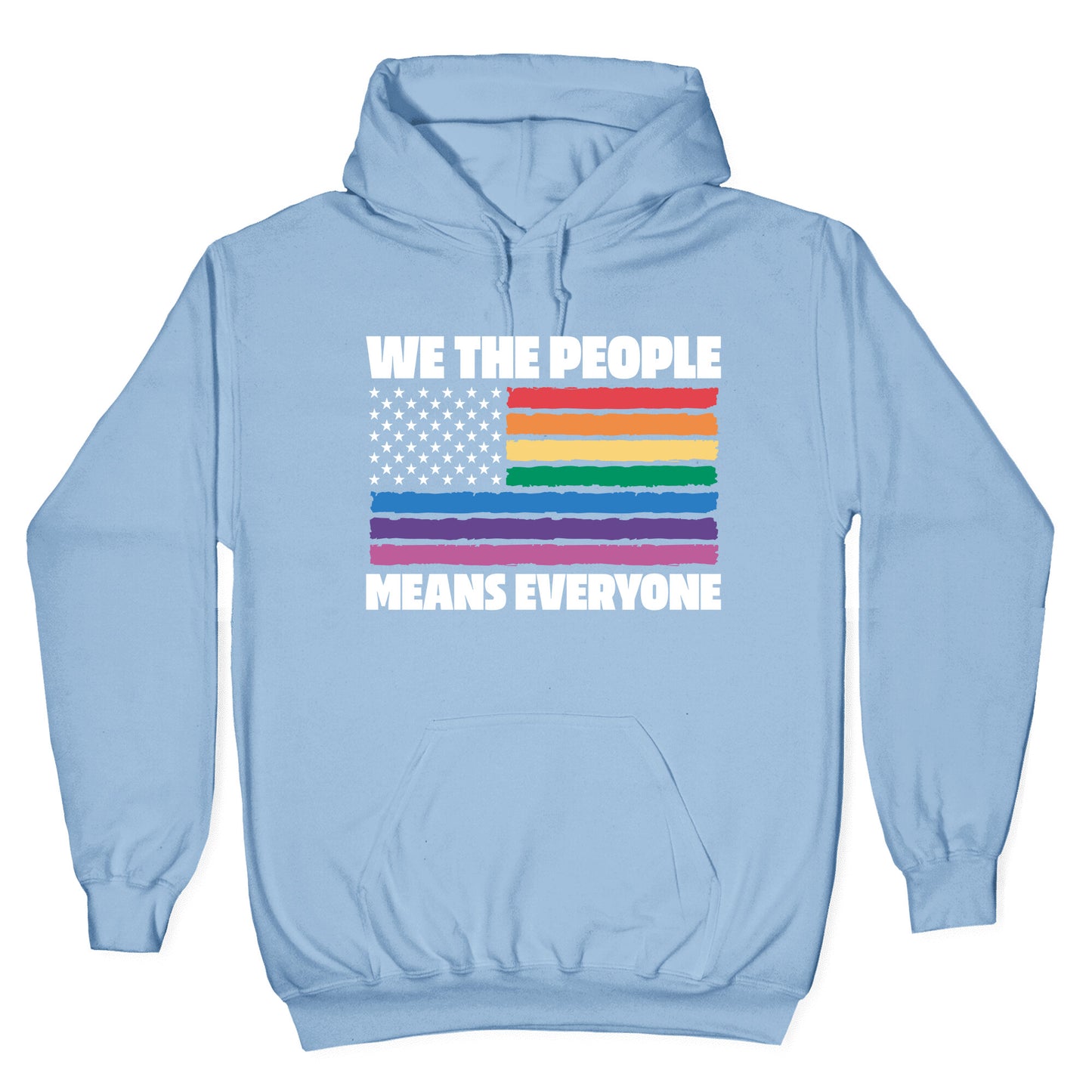 Rainbow Flag We The People Hoodie
