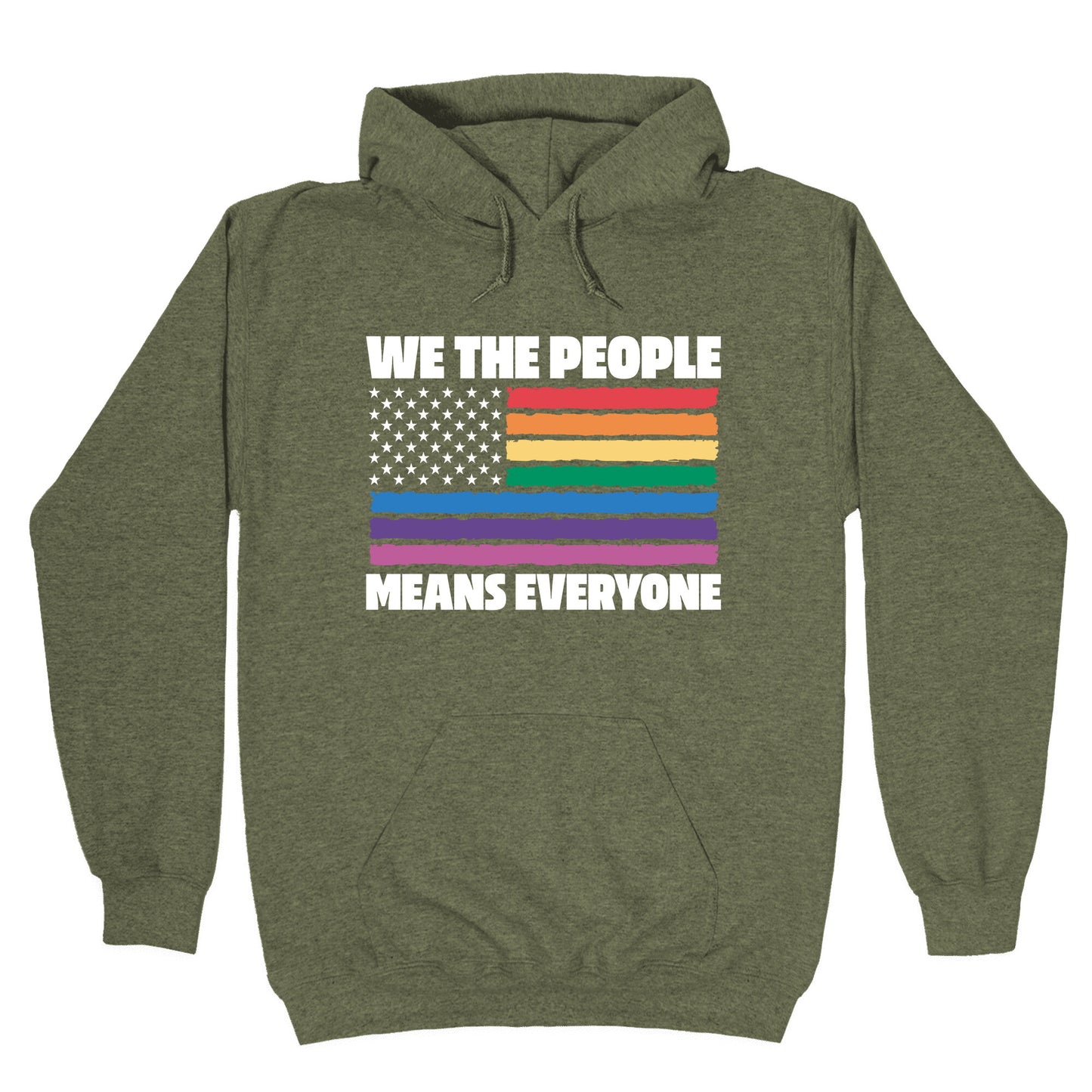 Rainbow Flag We The People Hoodie