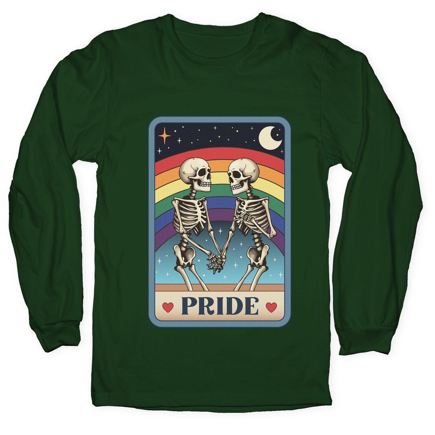 Rainbow Pride Tarot Card Longsleeve Tee