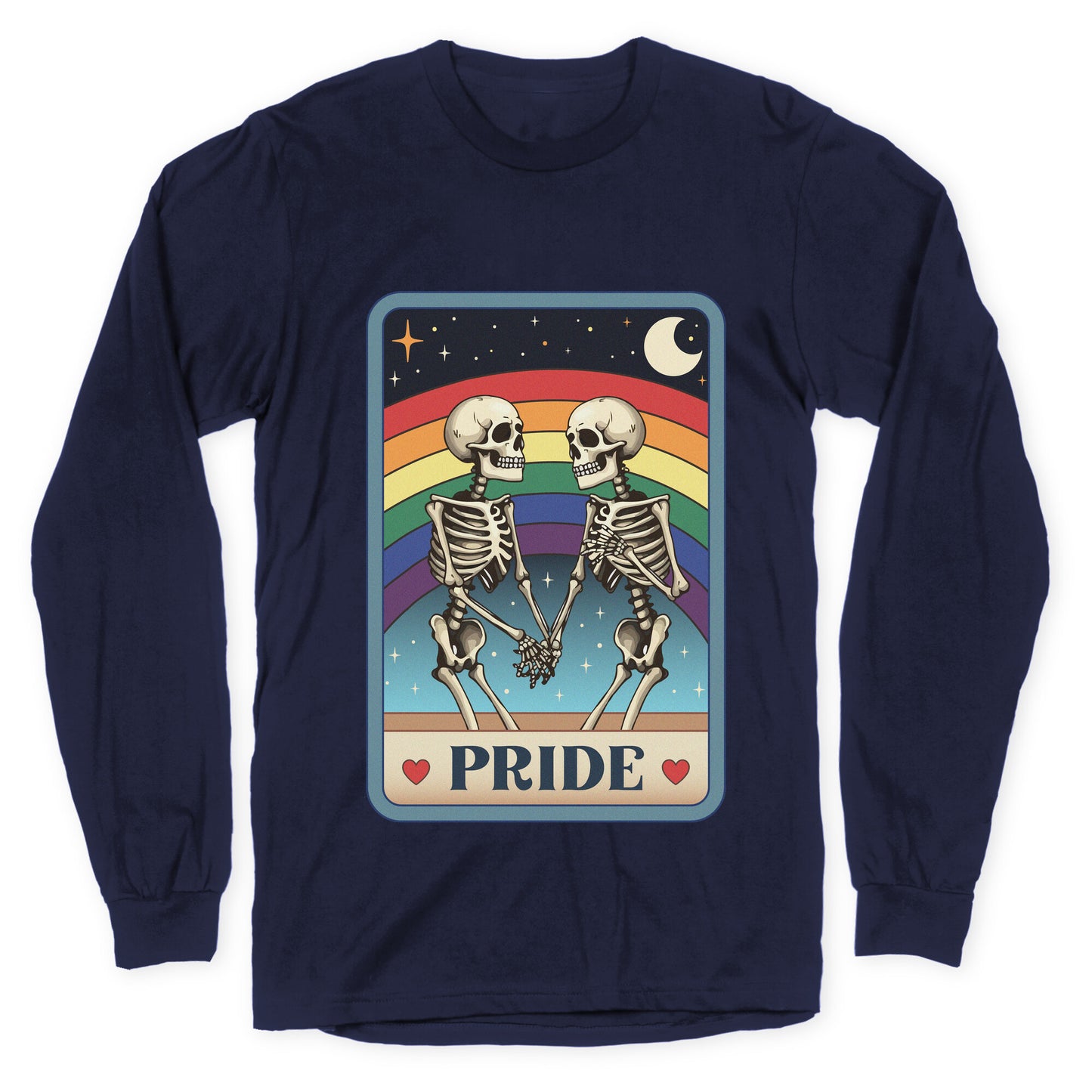 Rainbow Pride Tarot Card Longsleeve Tee