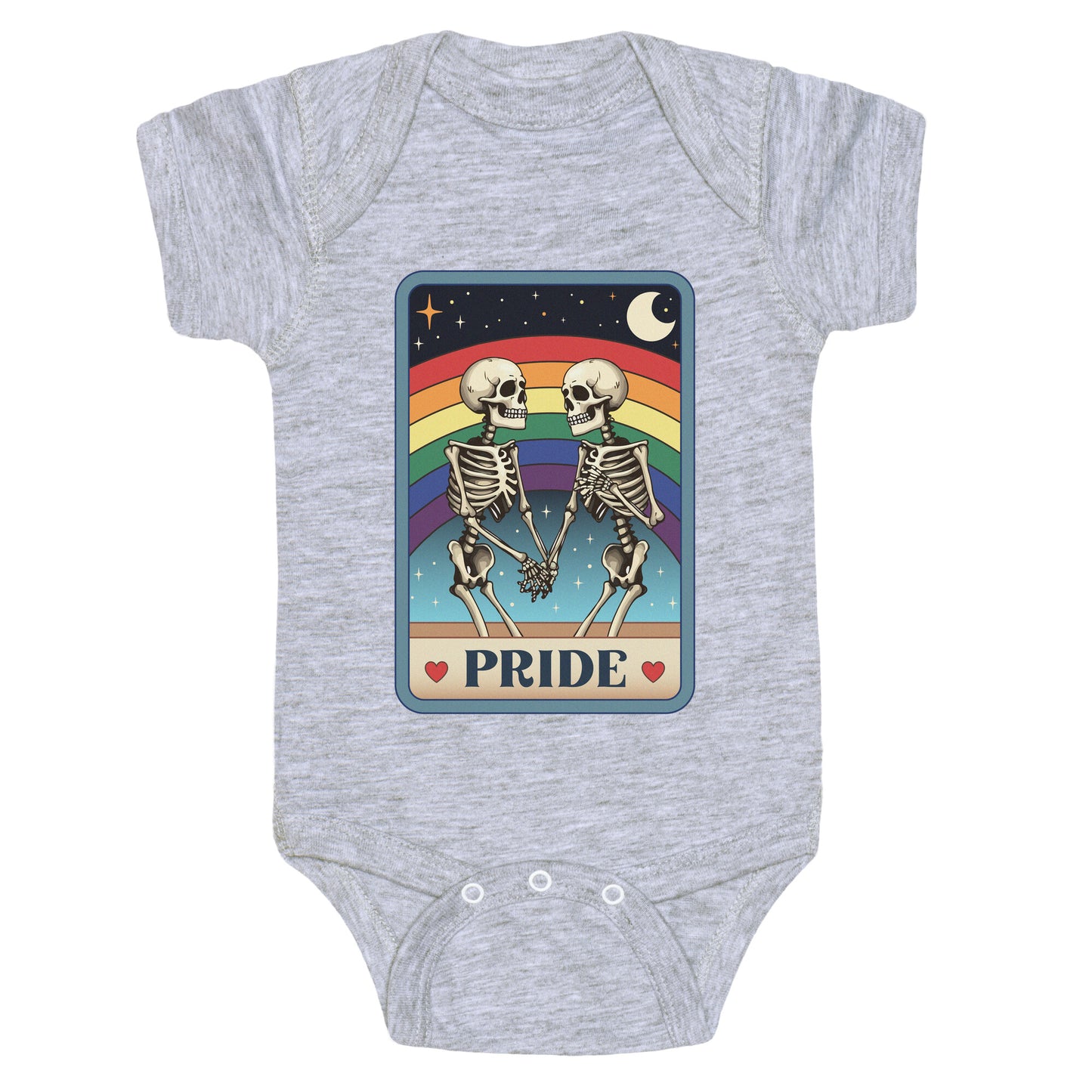 Rainbow Pride Tarot Card Baby One-Piece