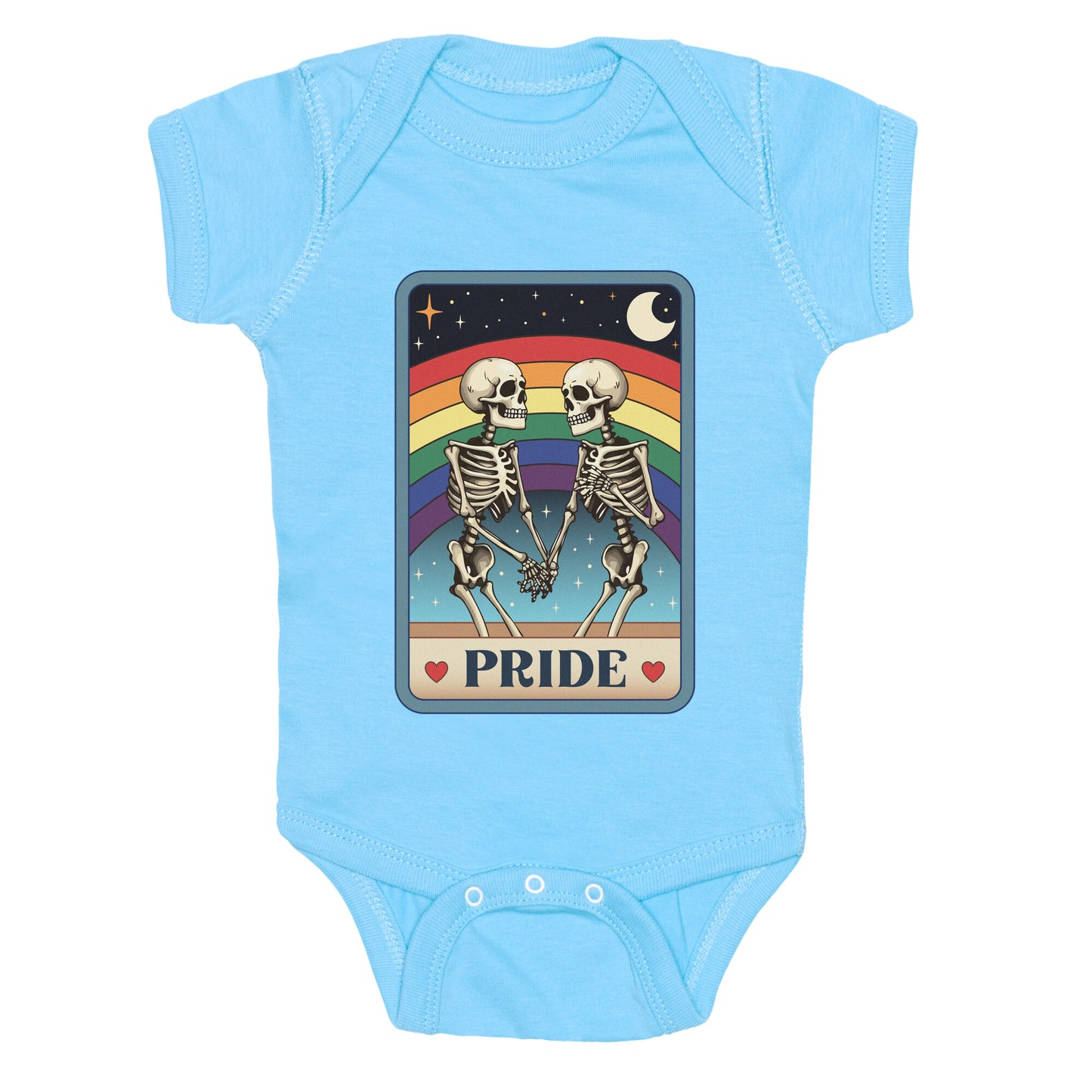 Rainbow Pride Tarot Card Baby One-Piece