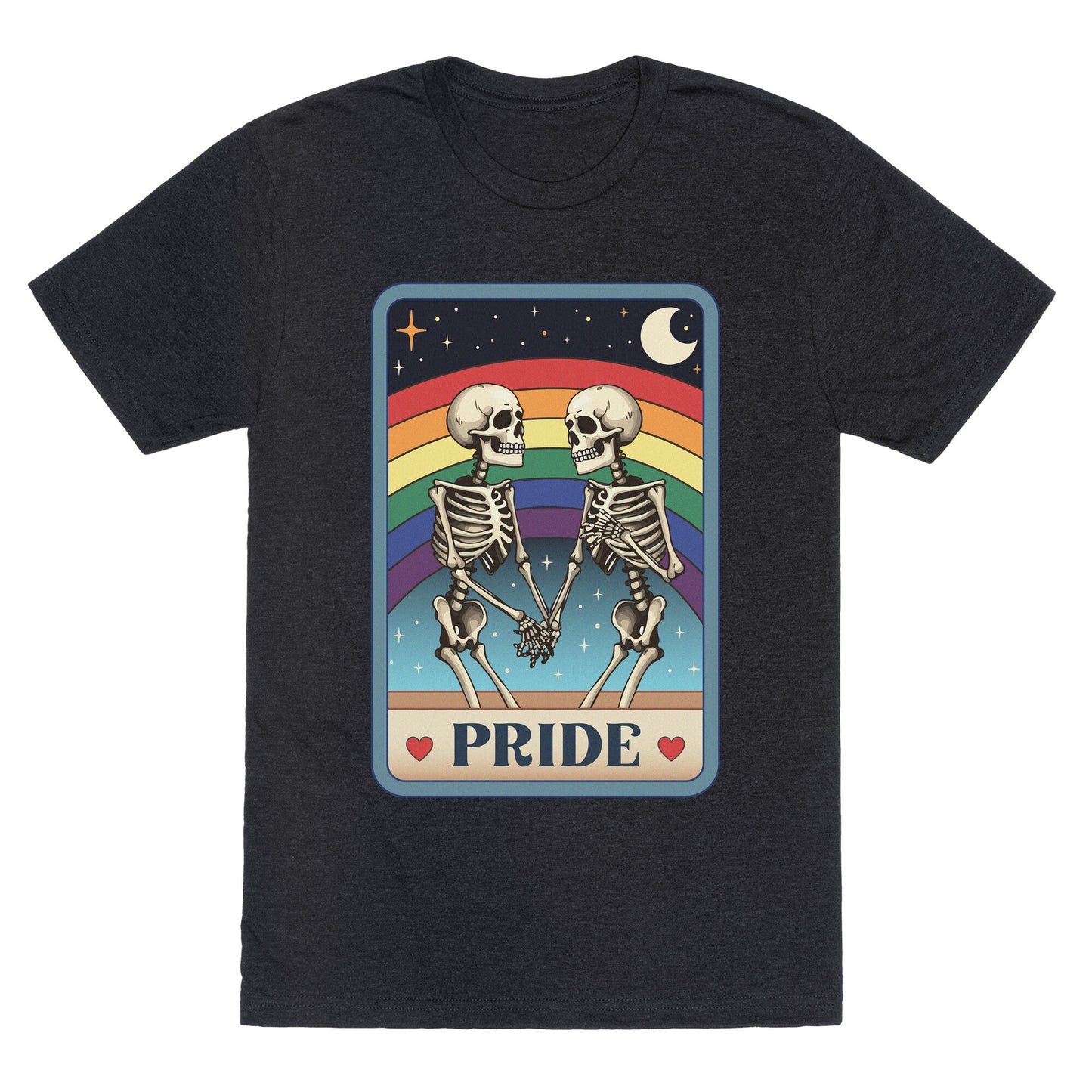 Rainbow Pride Tarot Card Unisex Triblend Tee