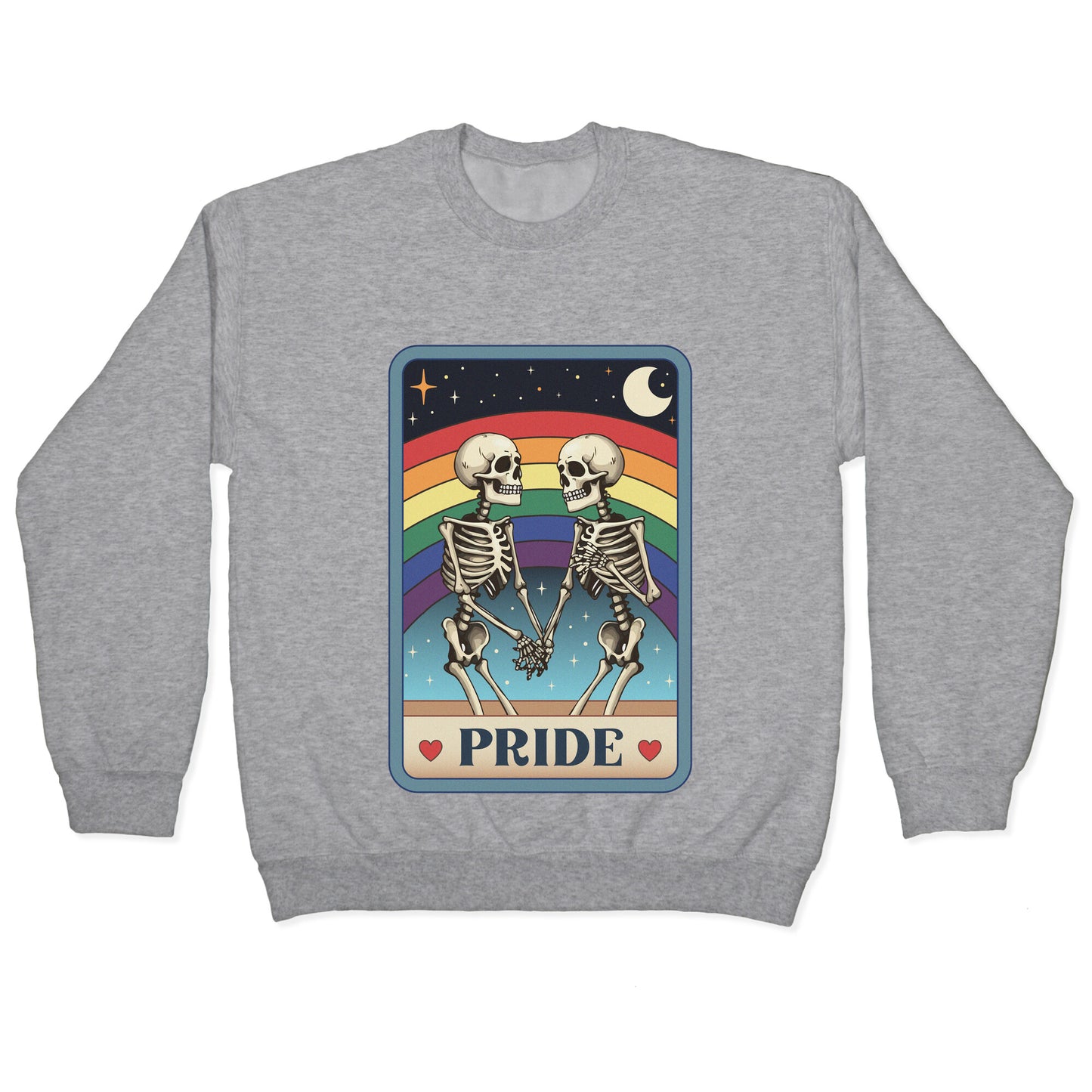 Rainbow Pride Tarot Card Crewneck Sweatshirt