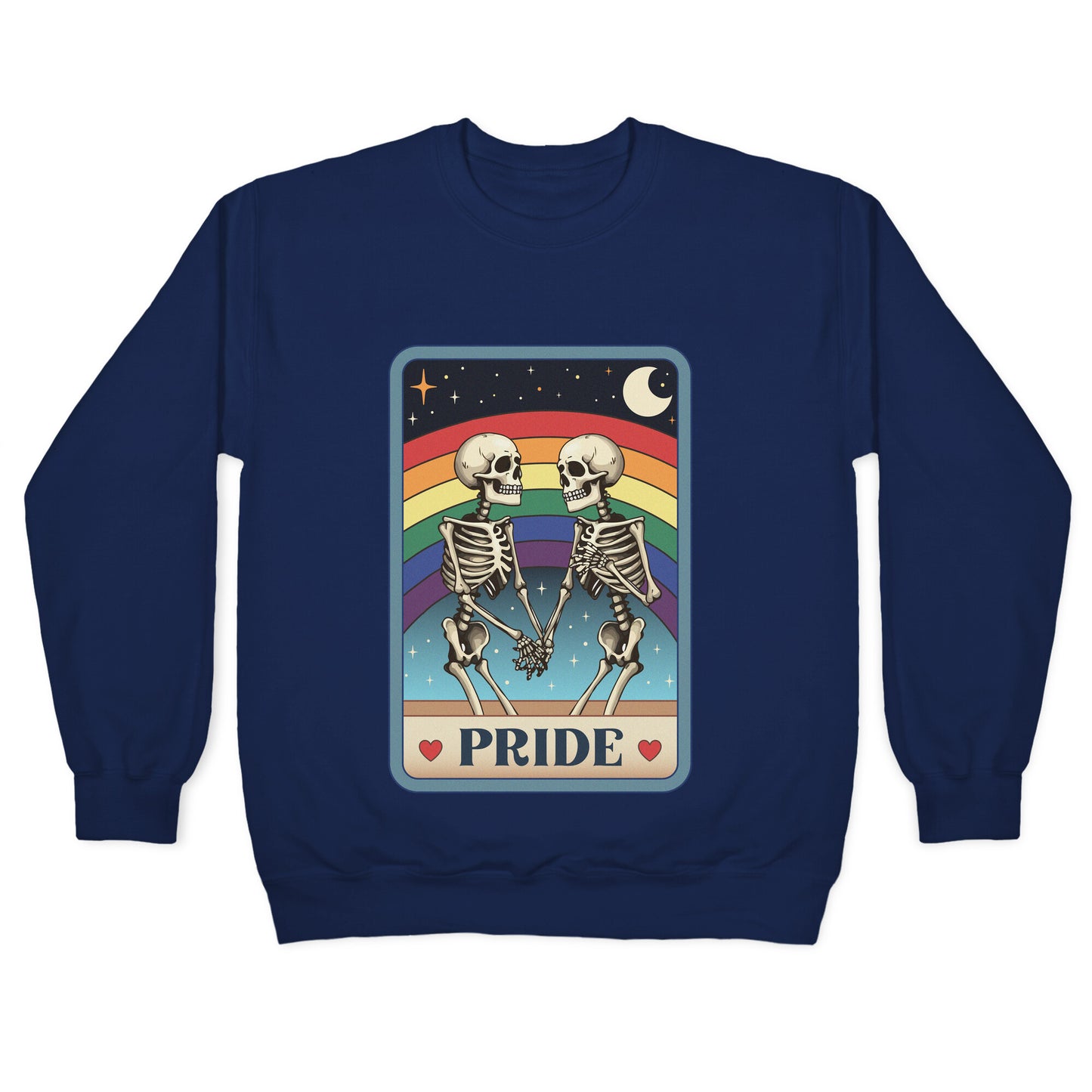Rainbow Pride Tarot Card Crewneck Sweatshirt