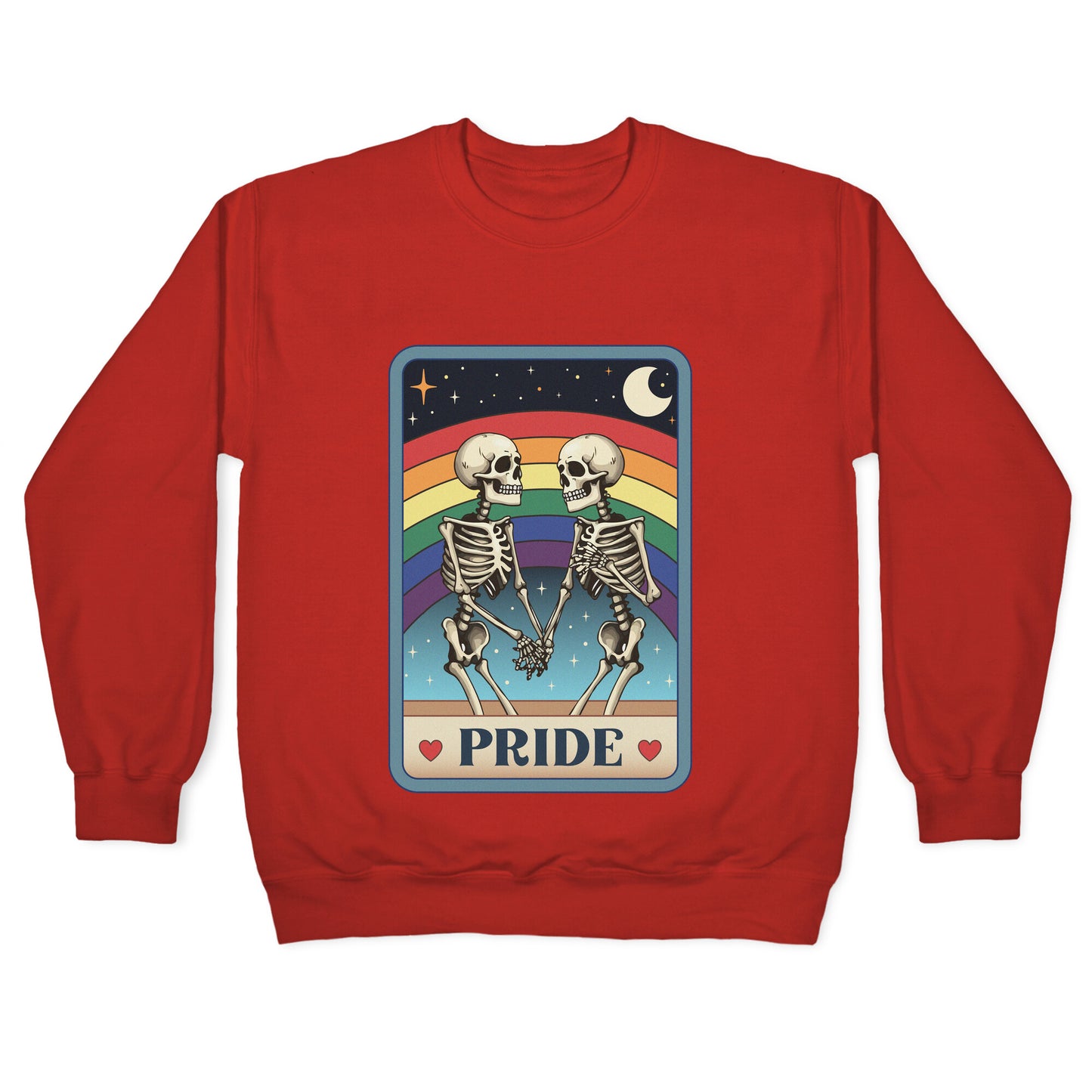 Rainbow Pride Tarot Card Crewneck Sweatshirt
