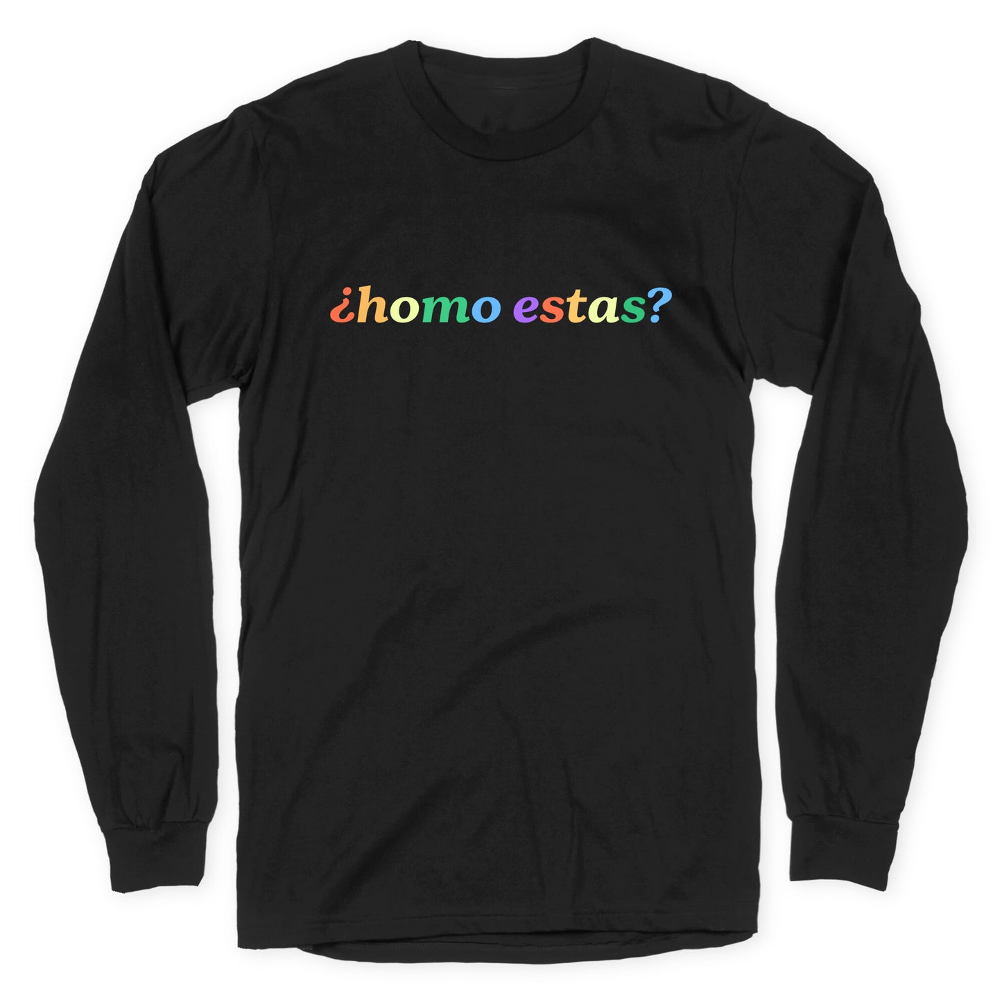 Homo Estas Rainbow Longsleeve Tee