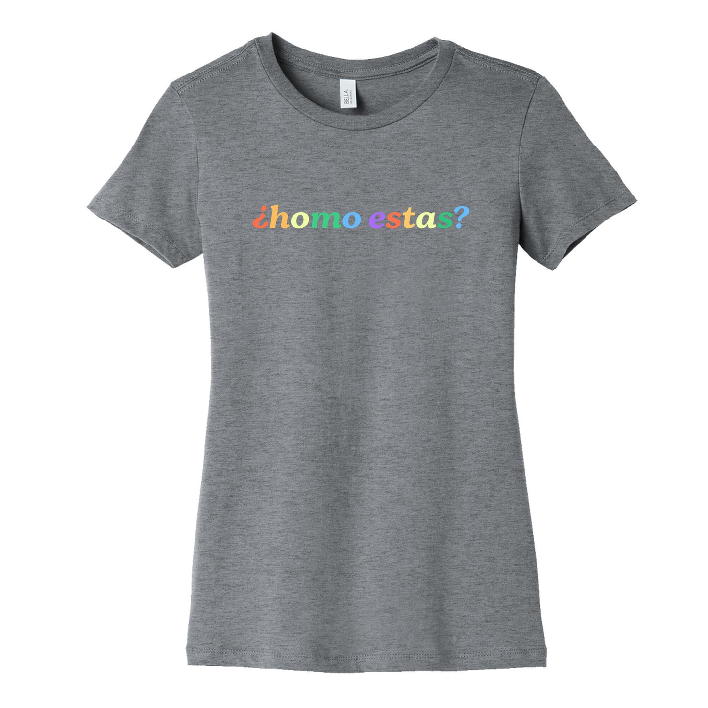 Homo Estas Rainbow Womens Cotton Tee