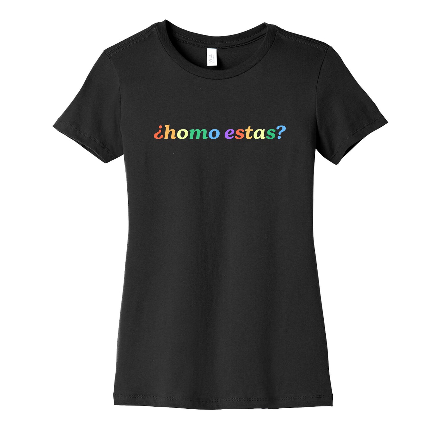 Homo Estas Rainbow Womens Cotton Tee