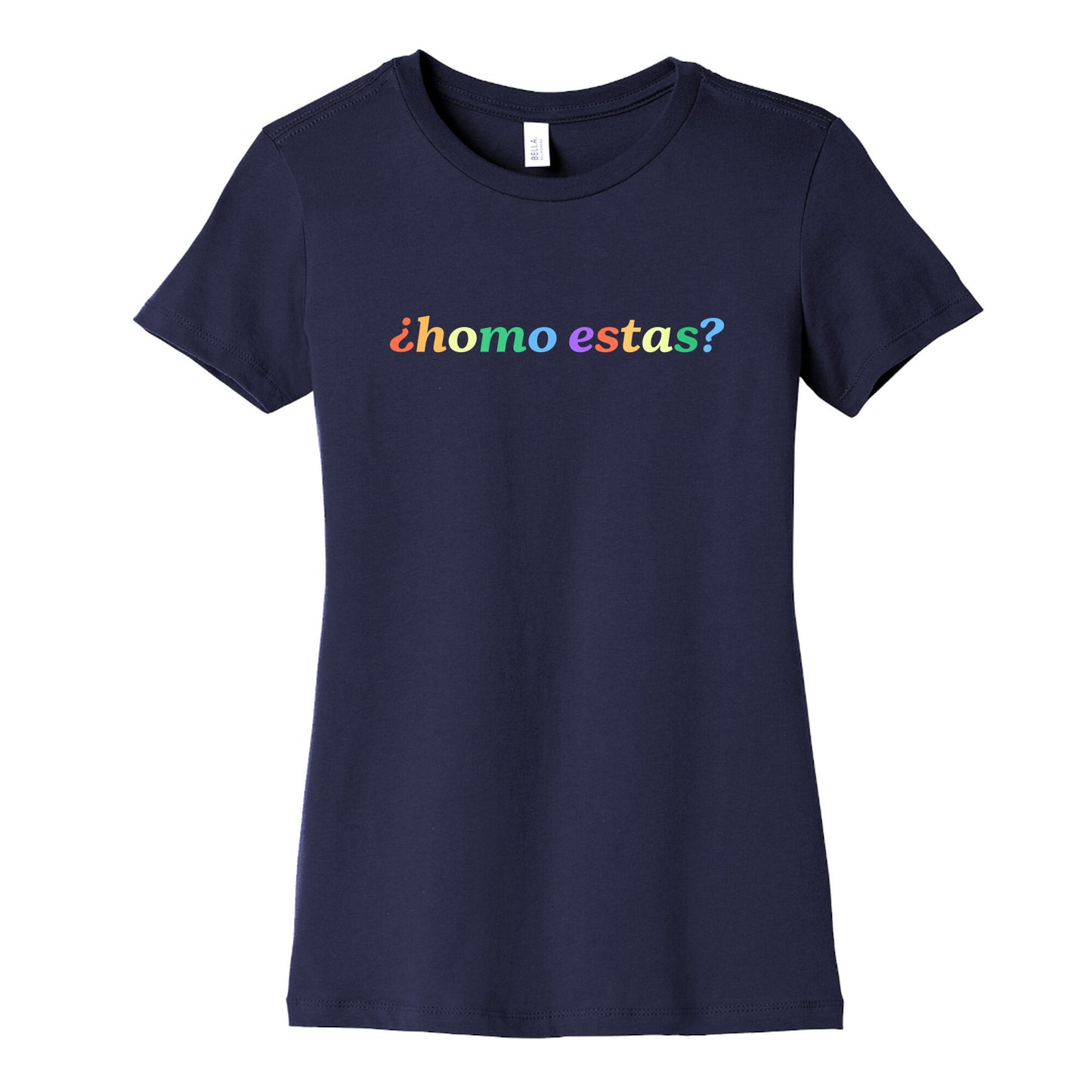 Homo Estas Rainbow Womens Cotton Tee