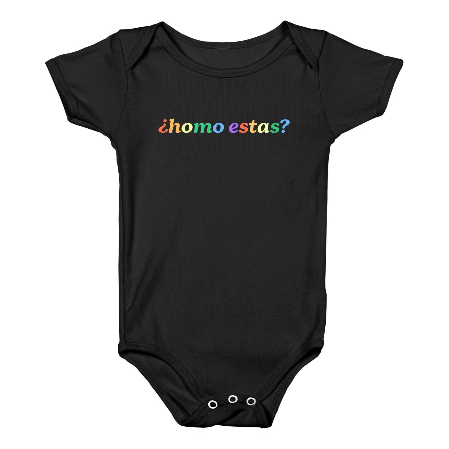 Homo Estas Rainbow Baby One-Piece