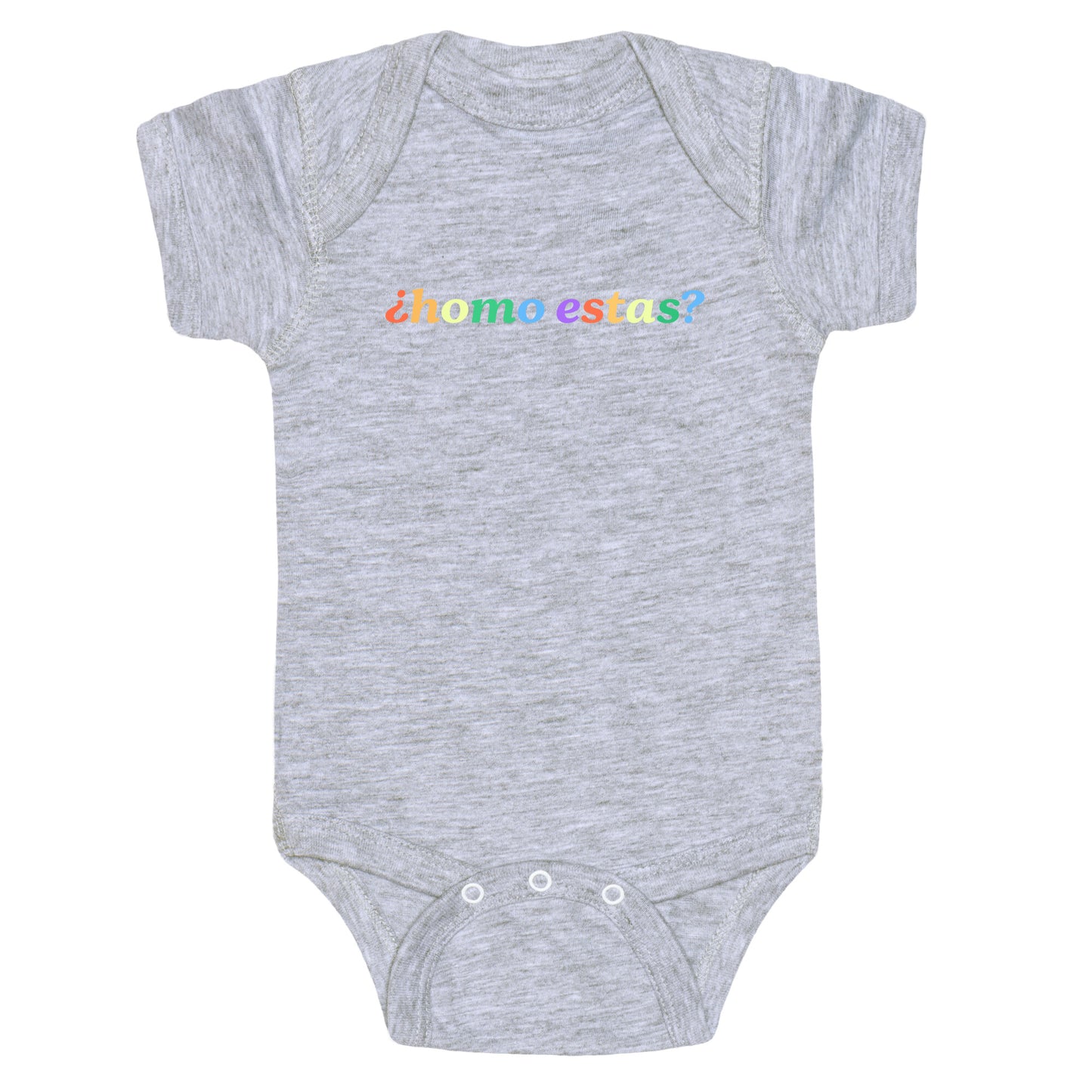 Homo Estas Rainbow Baby One-Piece