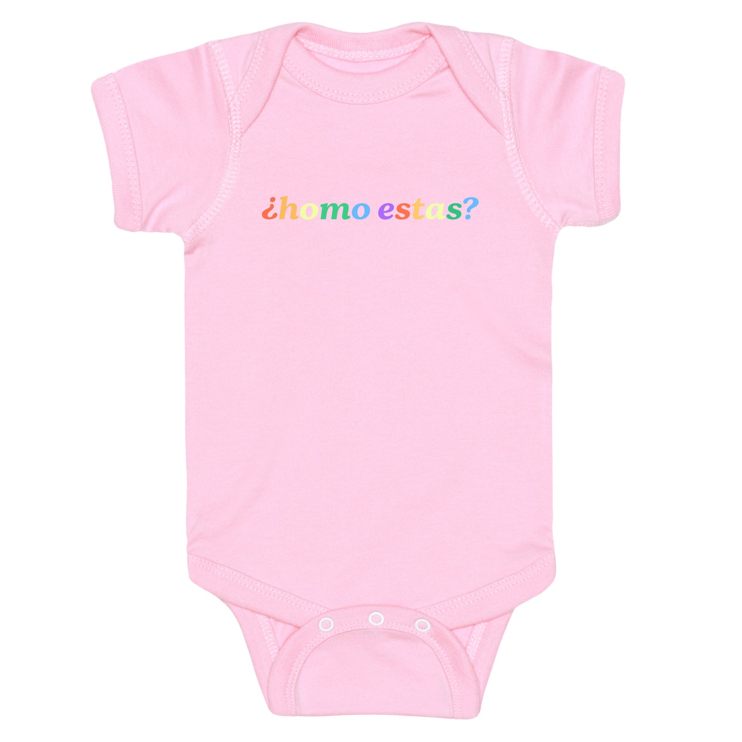 Homo Estas Rainbow Baby One-Piece