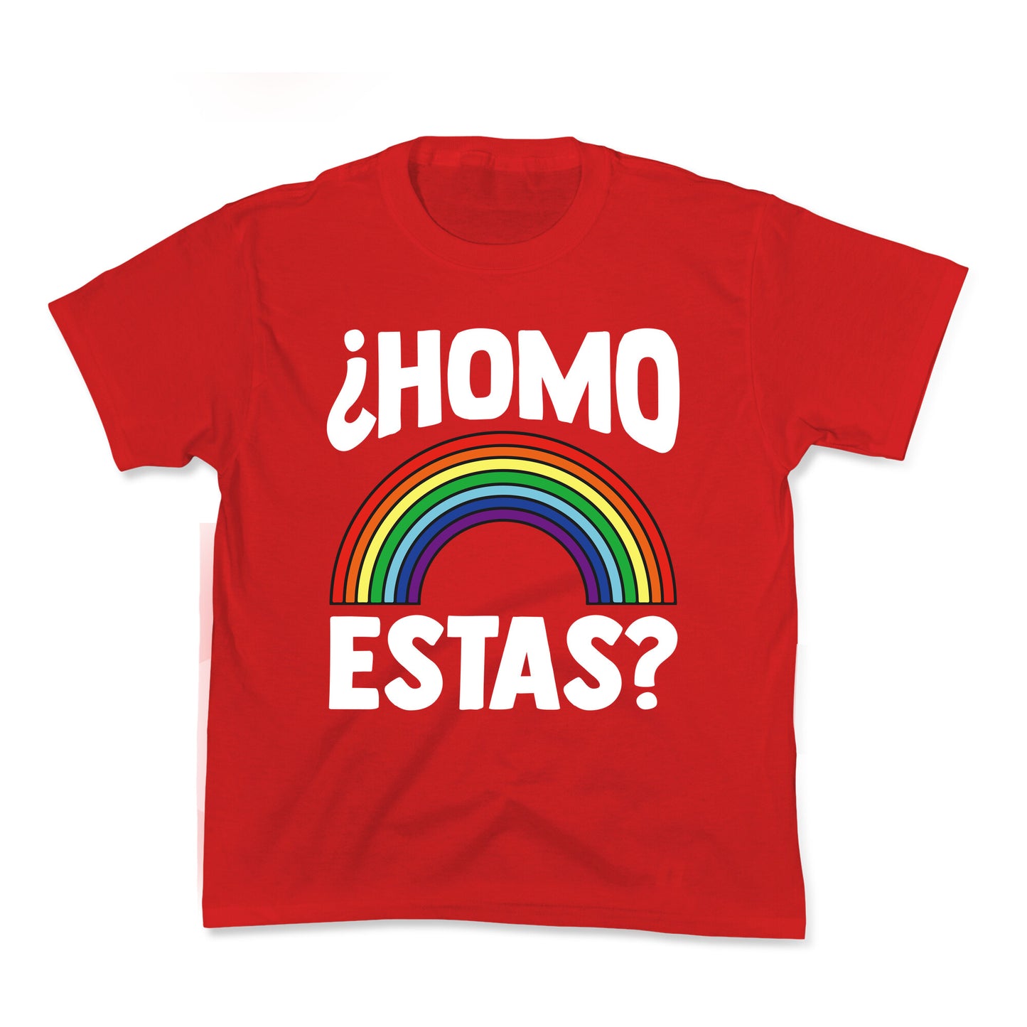 Homo Estas Rainbow Pride Kids Tee