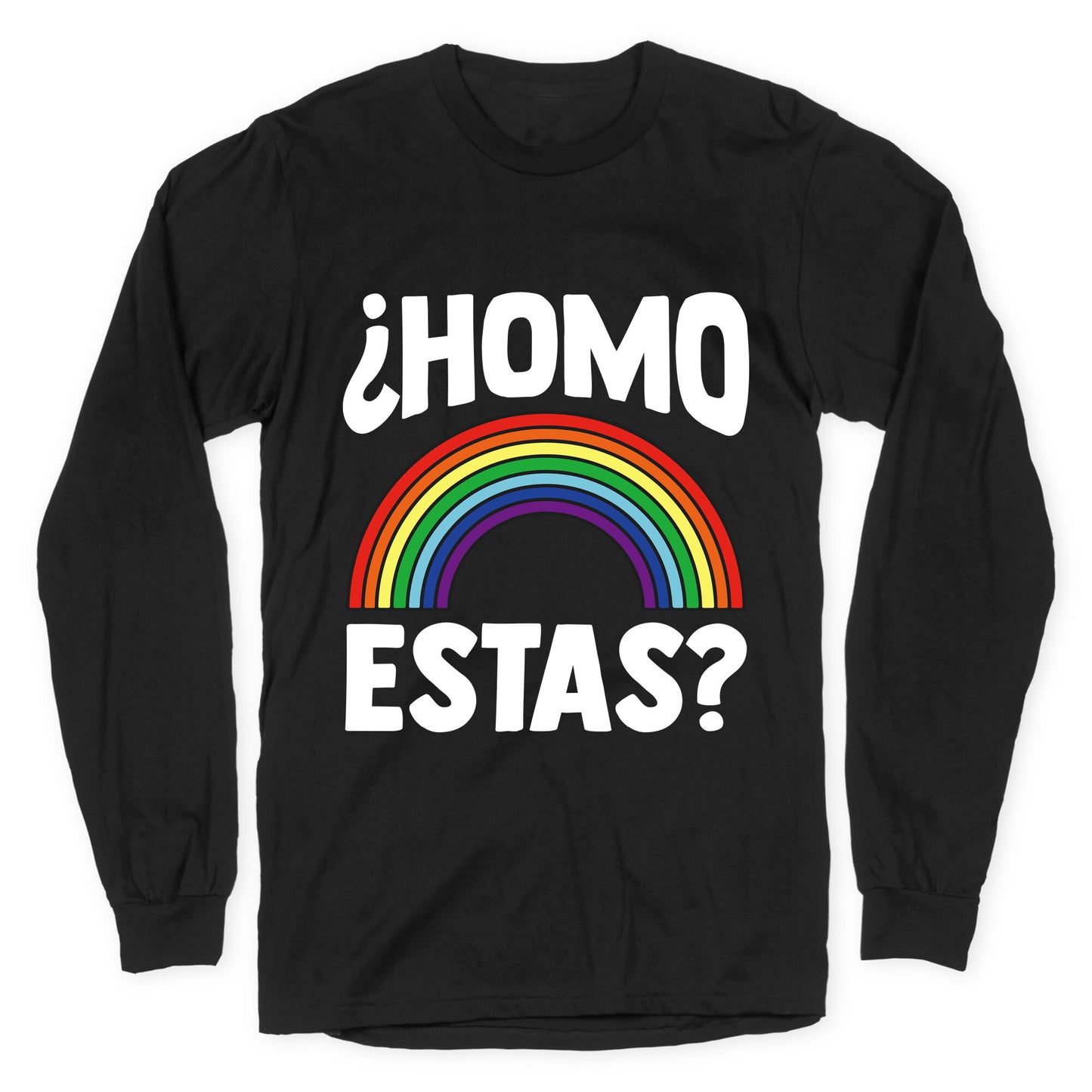 Homo Estas Rainbow Pride Longsleeve Tee
