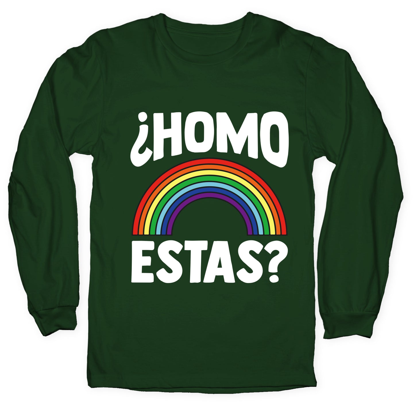 Homo Estas Rainbow Pride Longsleeve Tee