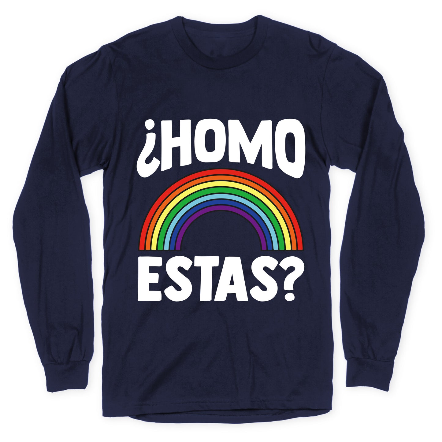 Homo Estas Rainbow Pride Longsleeve Tee