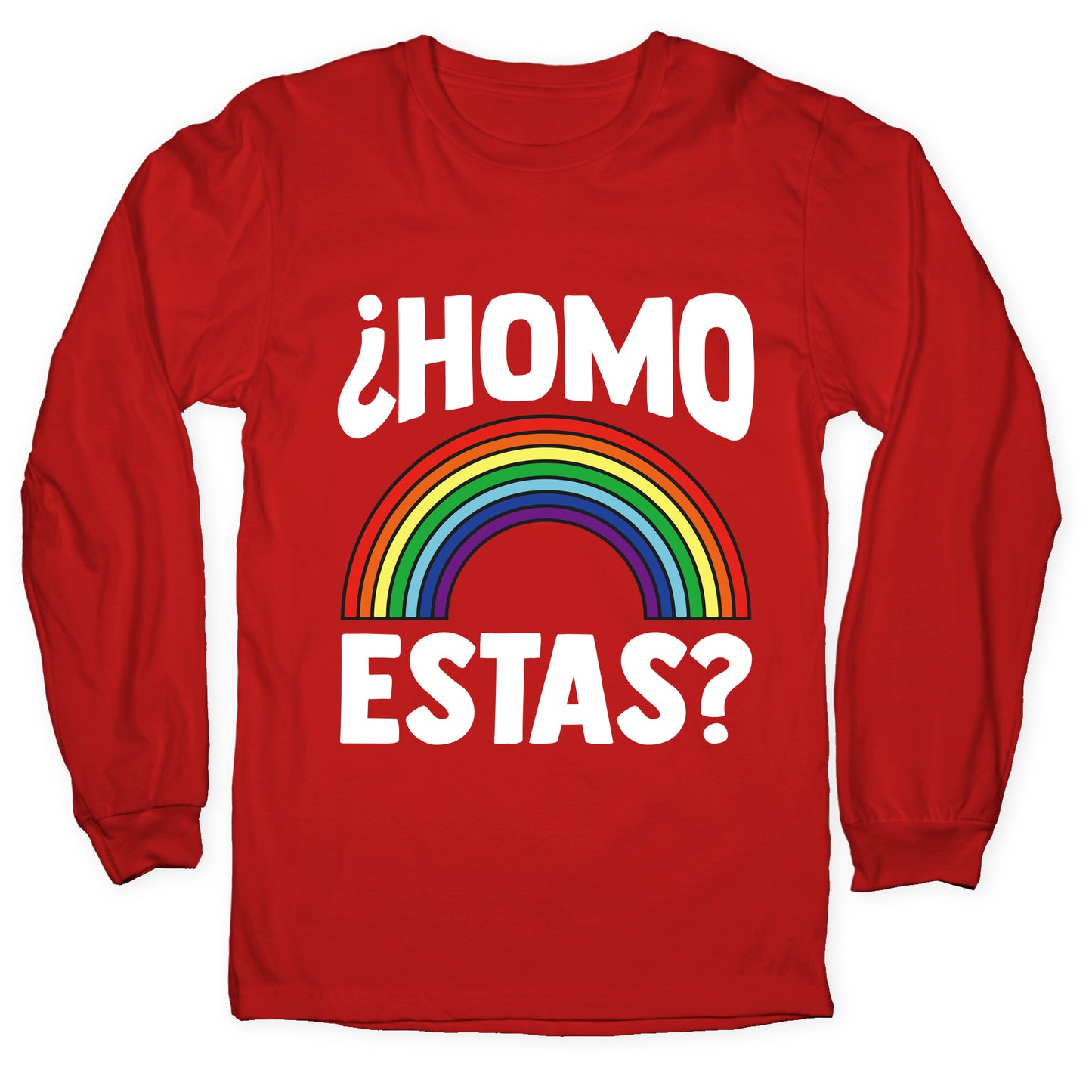 Homo Estas Rainbow Pride Longsleeve Tee