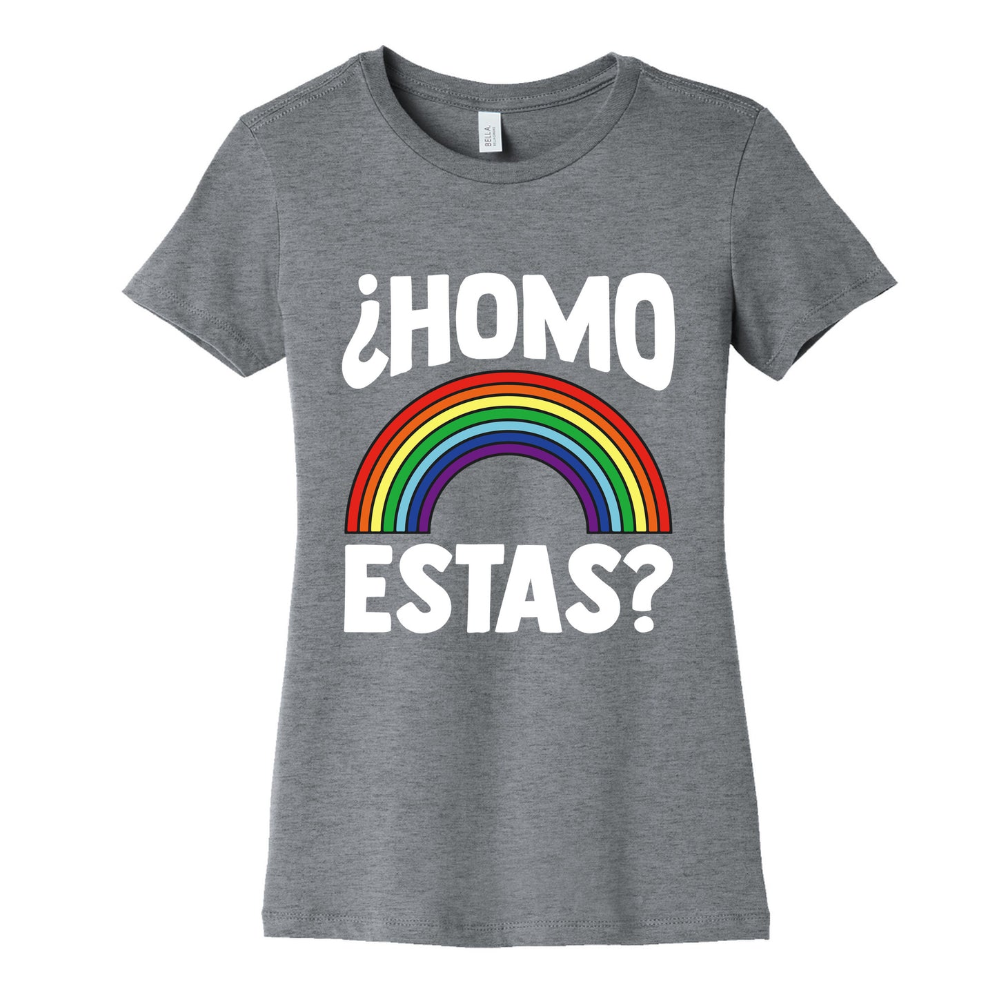 Homo Estas Rainbow Pride Womens Cotton Tee