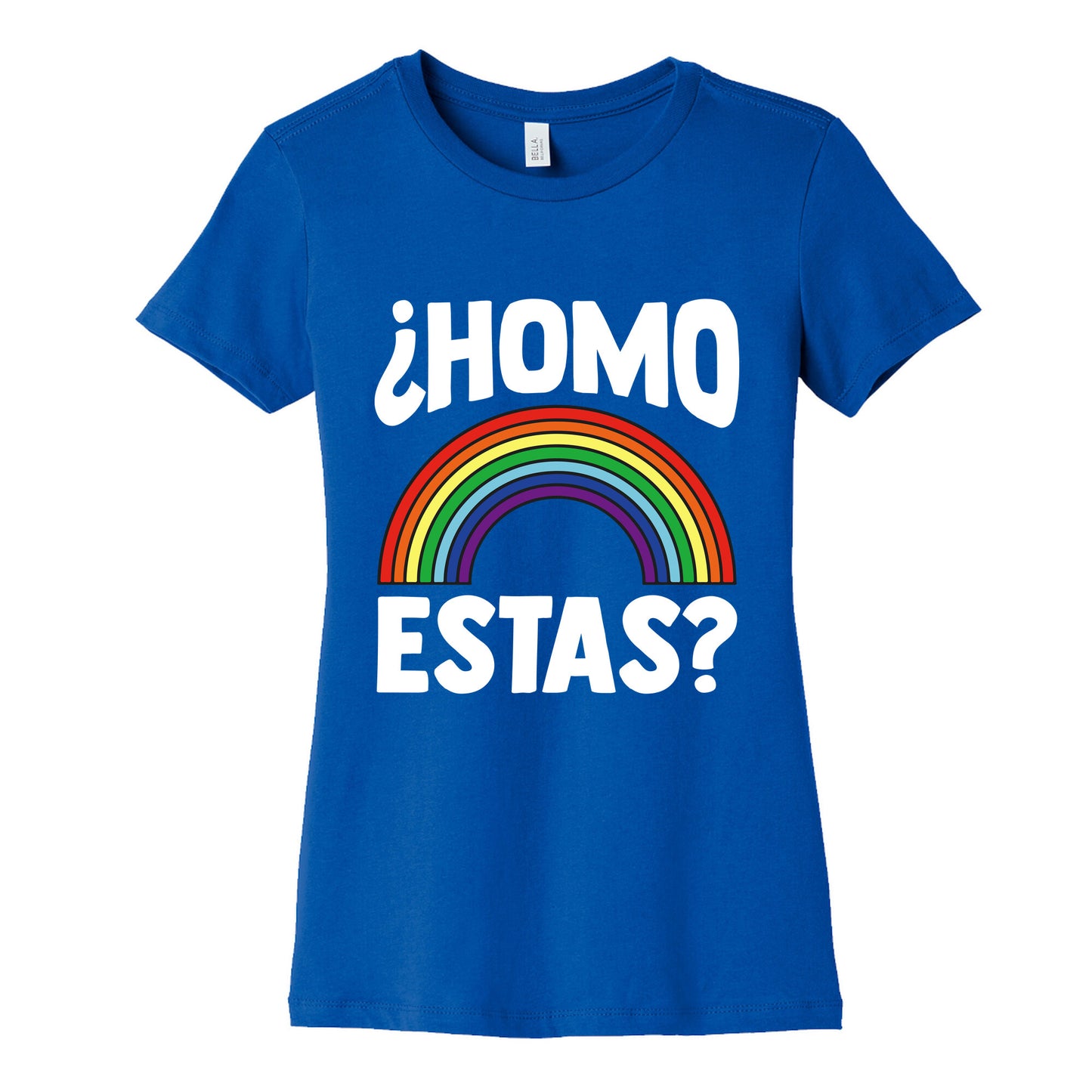 Homo Estas Rainbow Pride Womens Cotton Tee