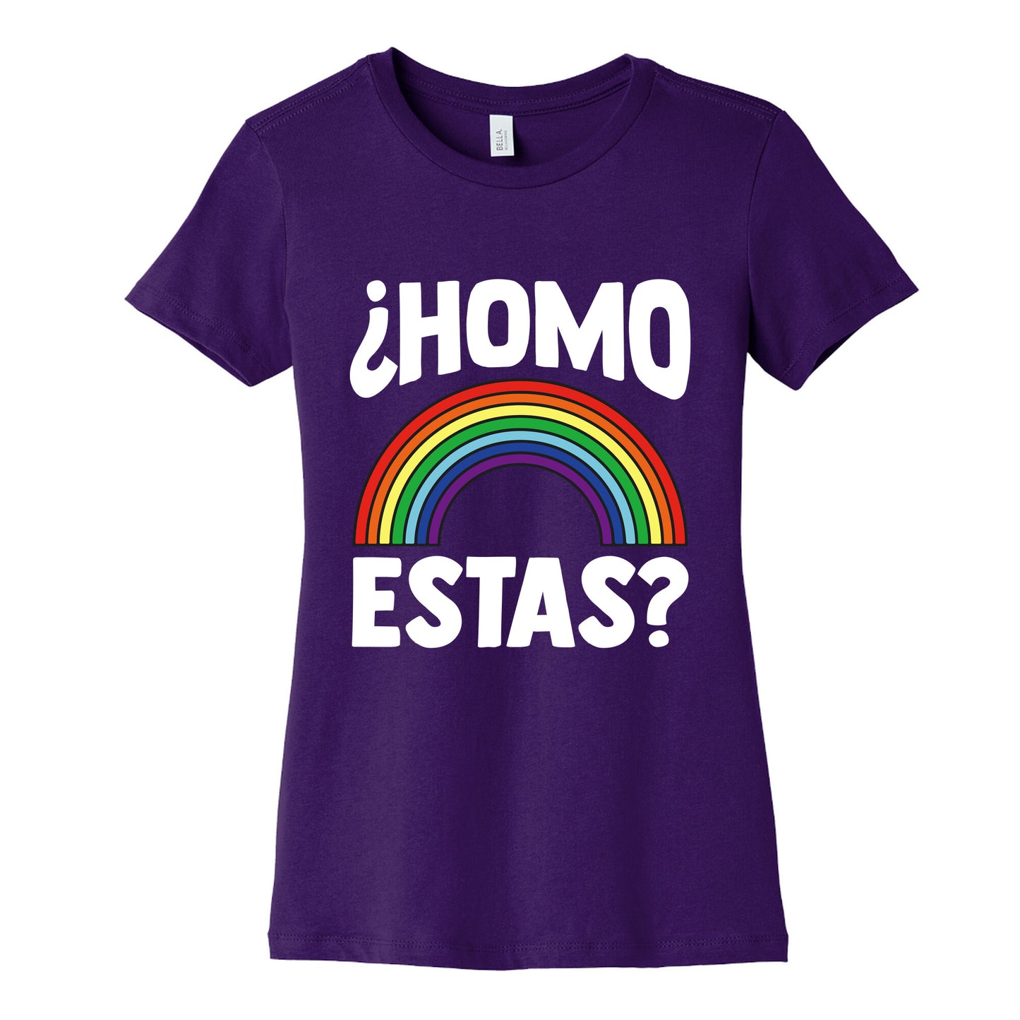 Homo Estas Rainbow Pride Womens Cotton Tee