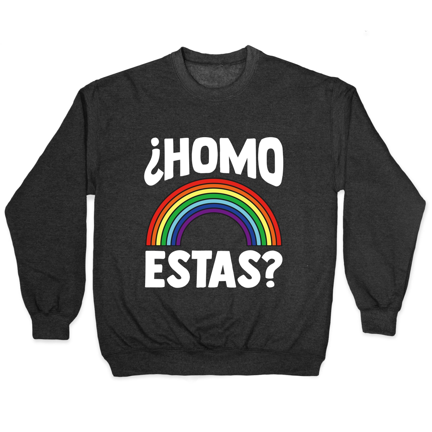 Homo Estas Rainbow Pride Crewneck Sweatshirt