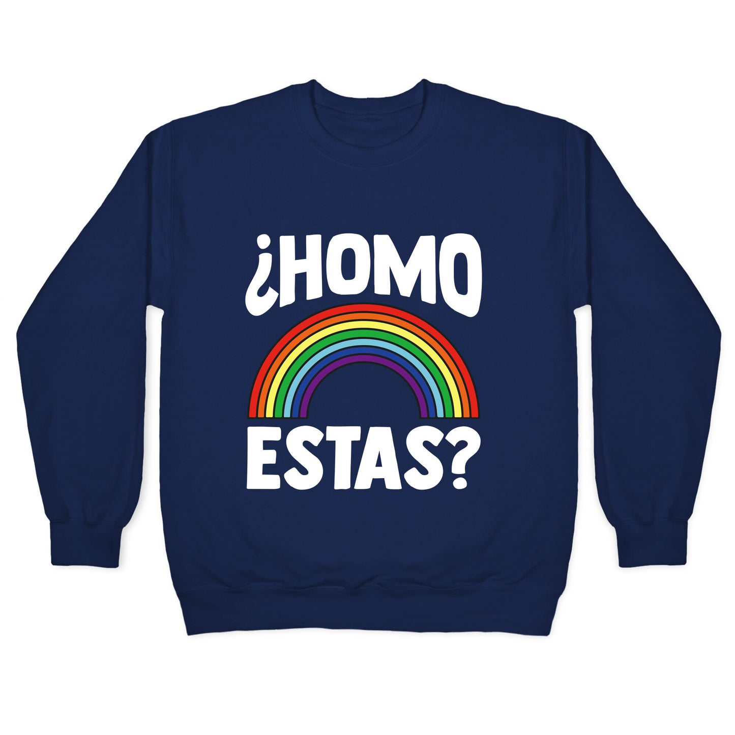 Homo Estas Rainbow Pride Crewneck Sweatshirt