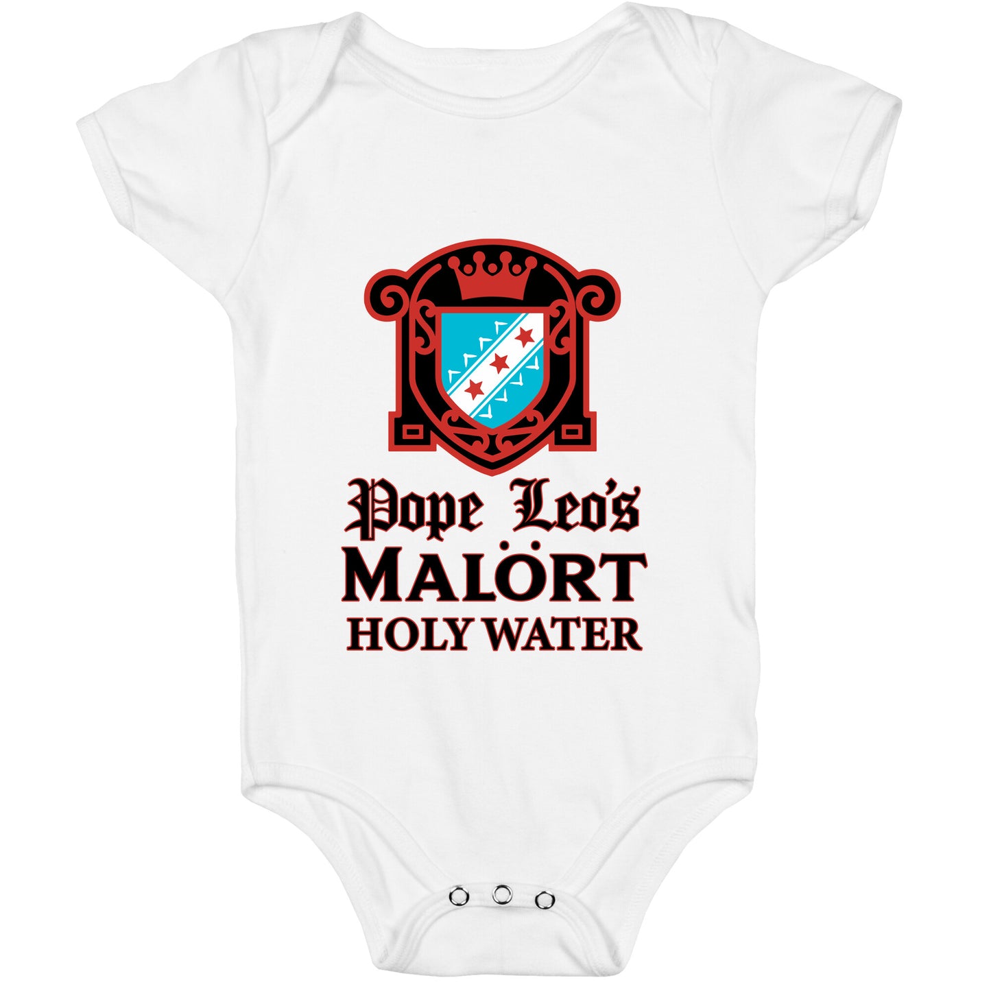 Pope Leo Holy Water Baby One-Piece
