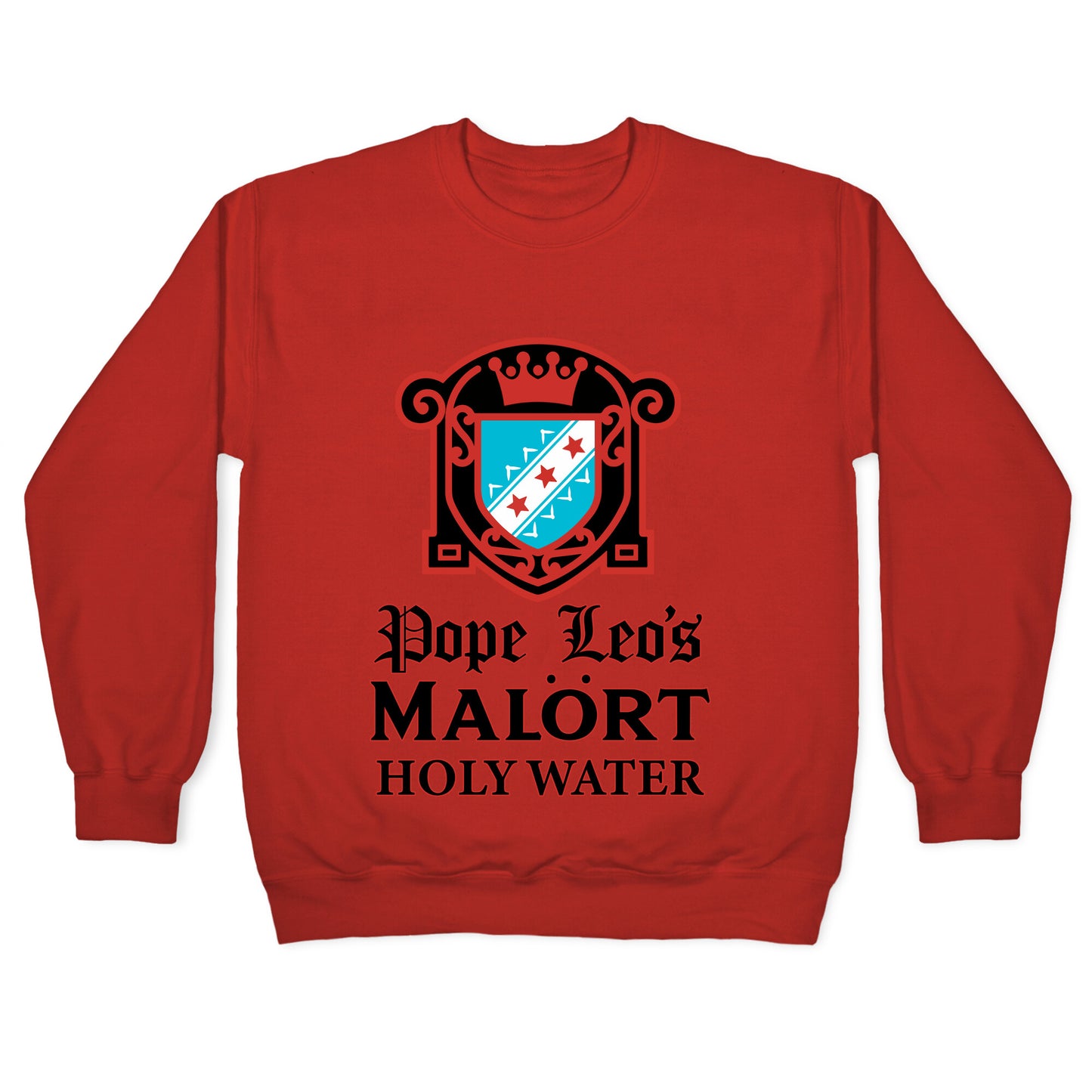 Pope Leo Holy Water Crewneck Sweatshirt