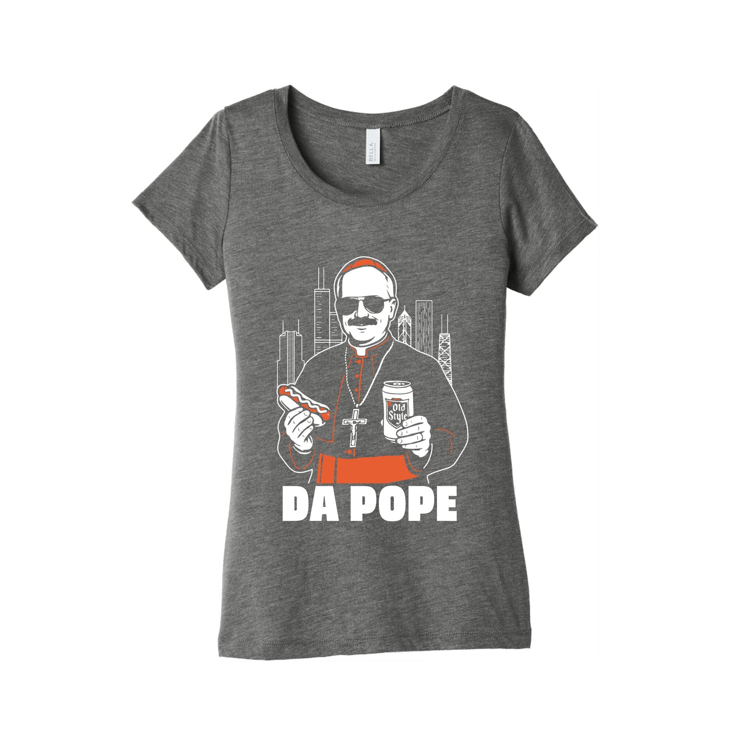 Da Pope Leo Womens Triblend Tee