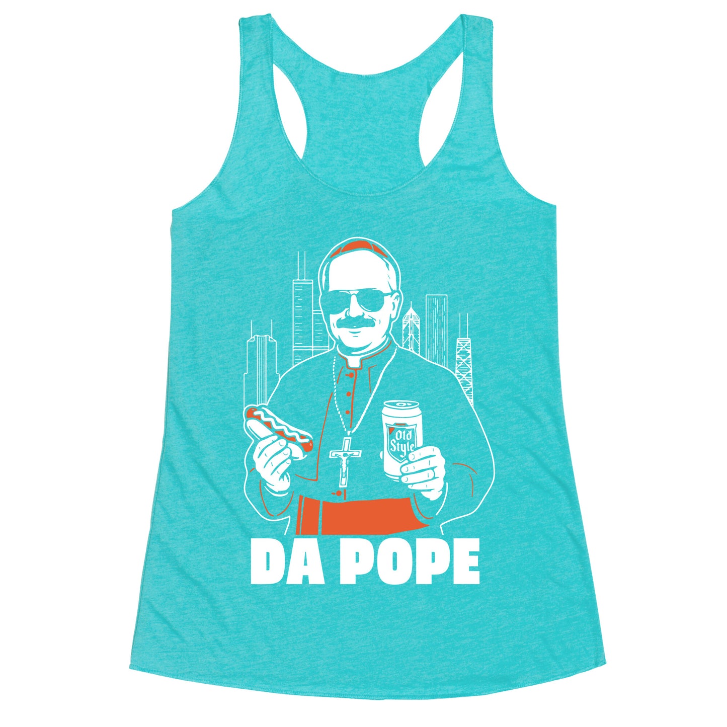 Da Pope Leo Racerback Tank