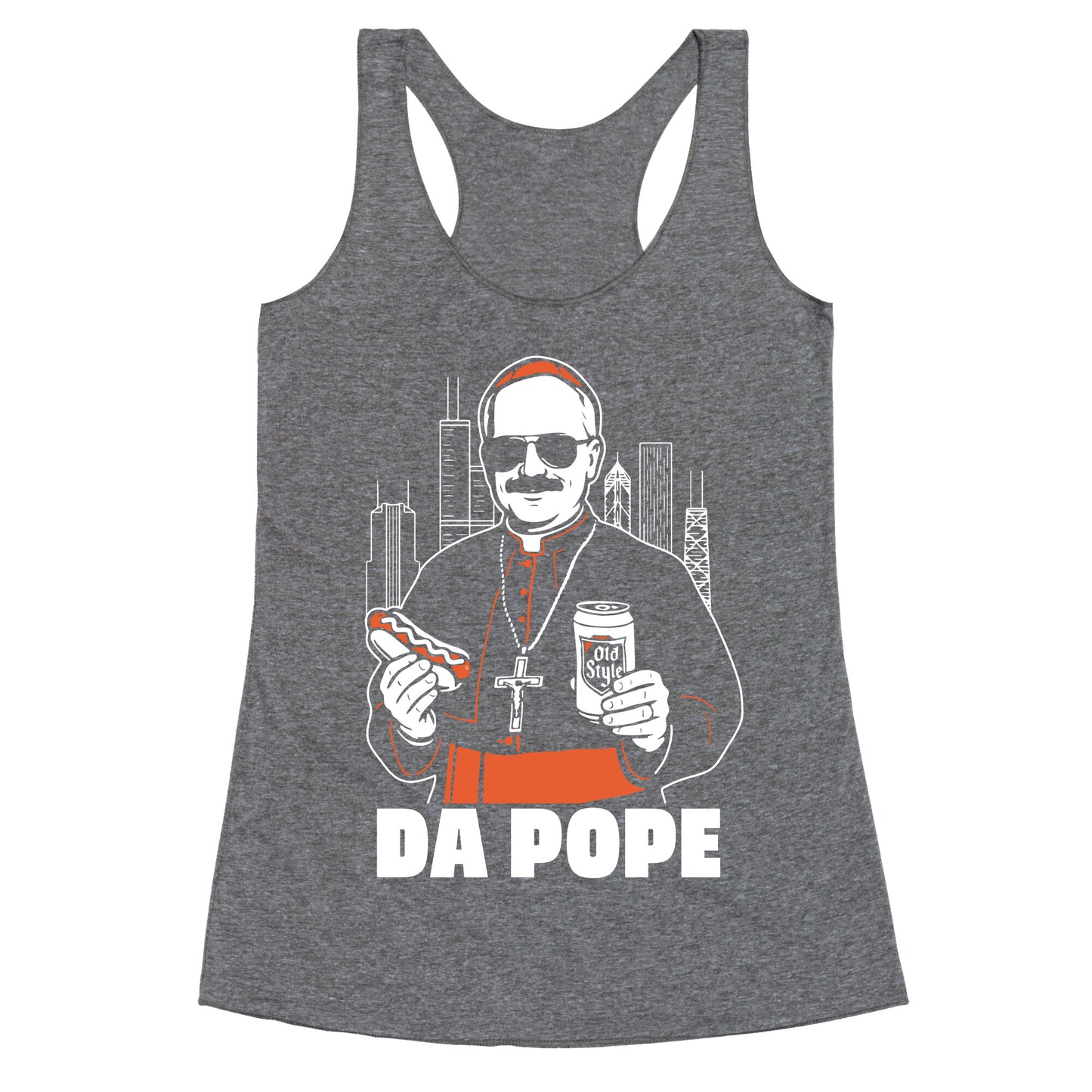 Da Pope Leo Racerback Tank